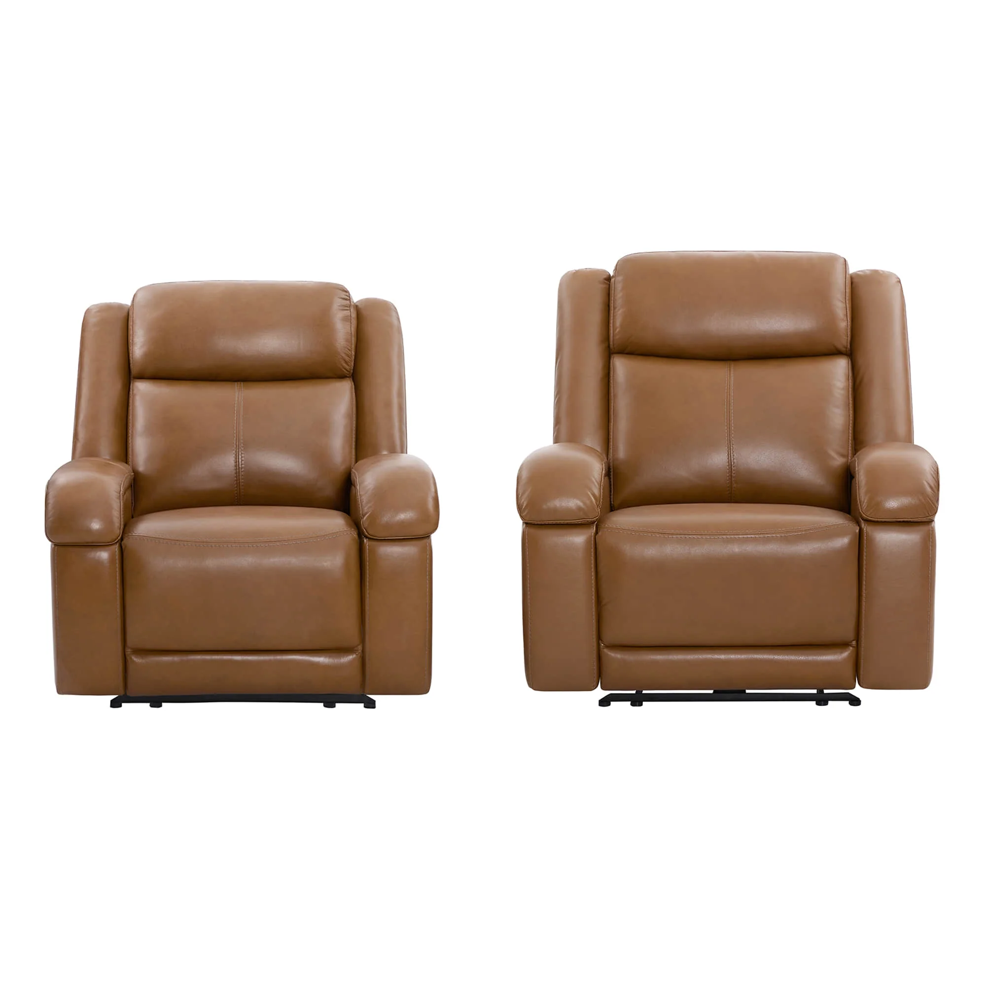 Isaac Genuine Leather Wall Hugger Power Recliner with Power Headrest - Image 72