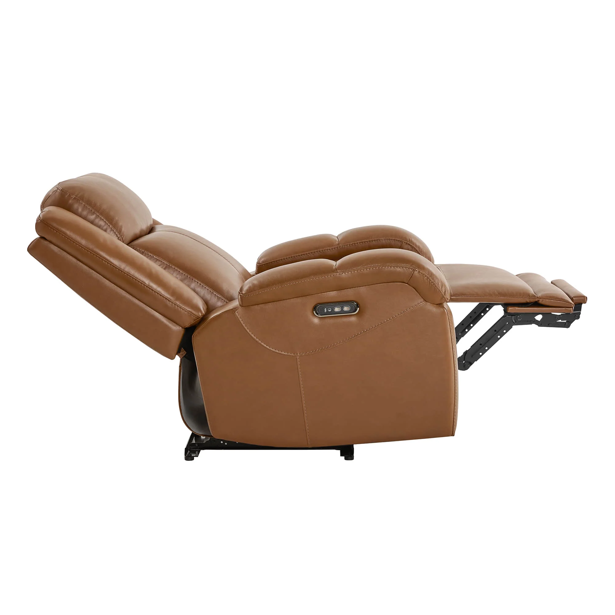 Isaac Genuine Leather Wall Hugger Power Recliner with Power Headrest - Image 79