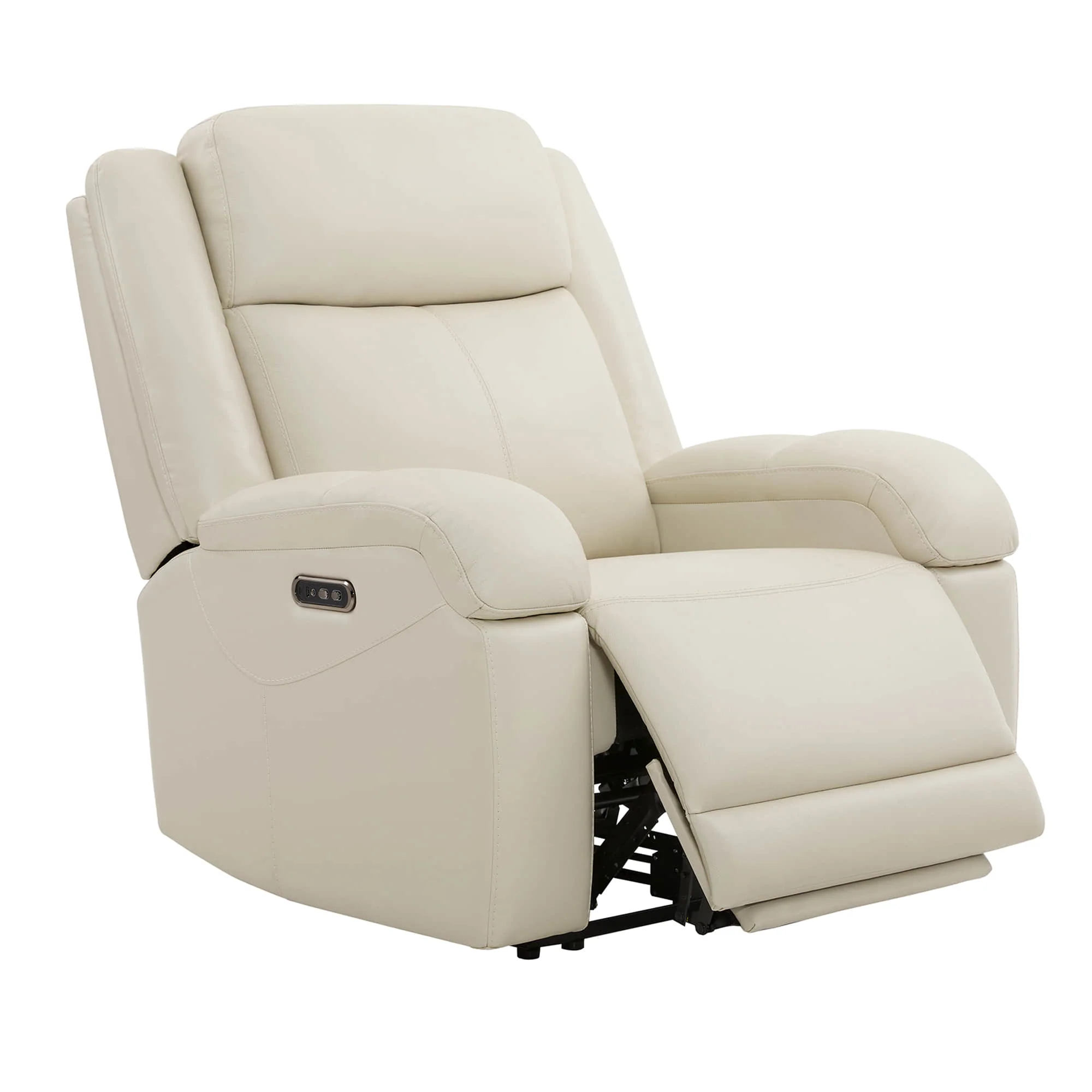 Isaac Genuine Leather Wall Hugger Power Recliner with Power Headrest - Image 85
