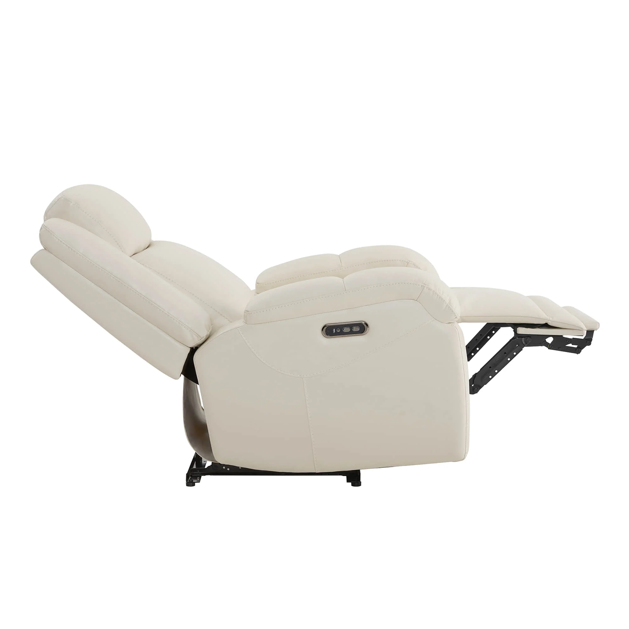 Isaac Genuine Leather Wall Hugger Power Recliner with Power Headrest - Image 86