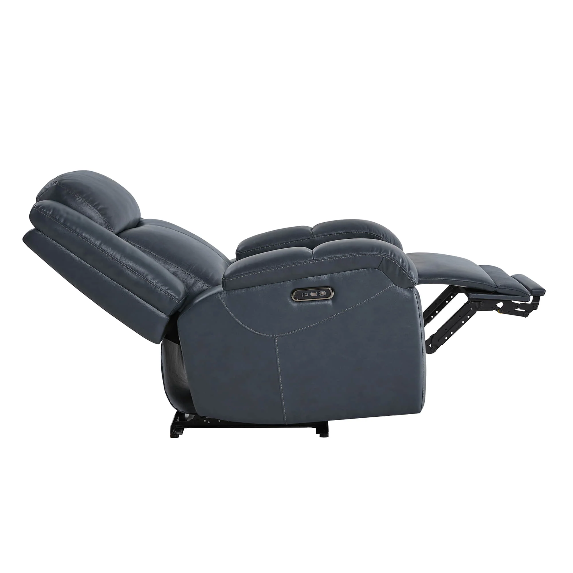 Isaac Genuine Leather Wall Hugger Power Recliner with Power Headrest - Image 92