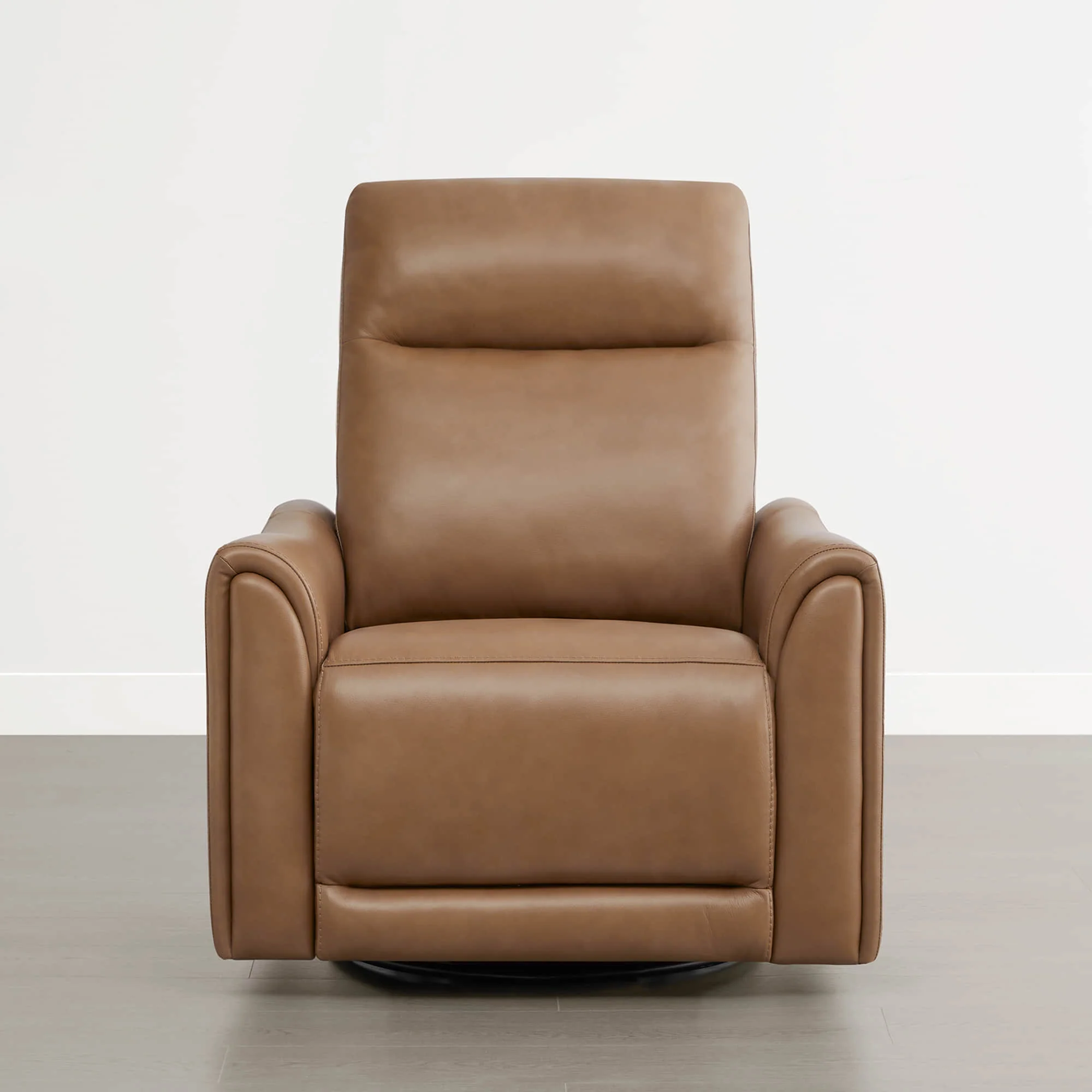 James Modern Genuine Leather Power Swivel Glider Recliner - Image 21
