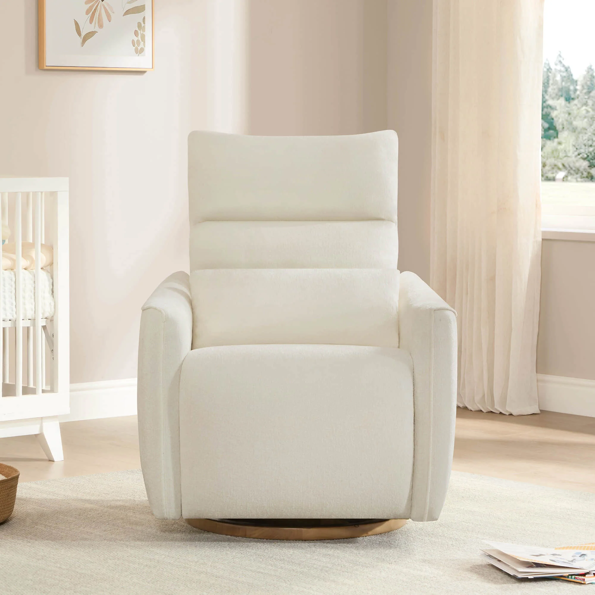 Janice Power Swivel Nursery Glider Recliner with Power Headrest - Image 15