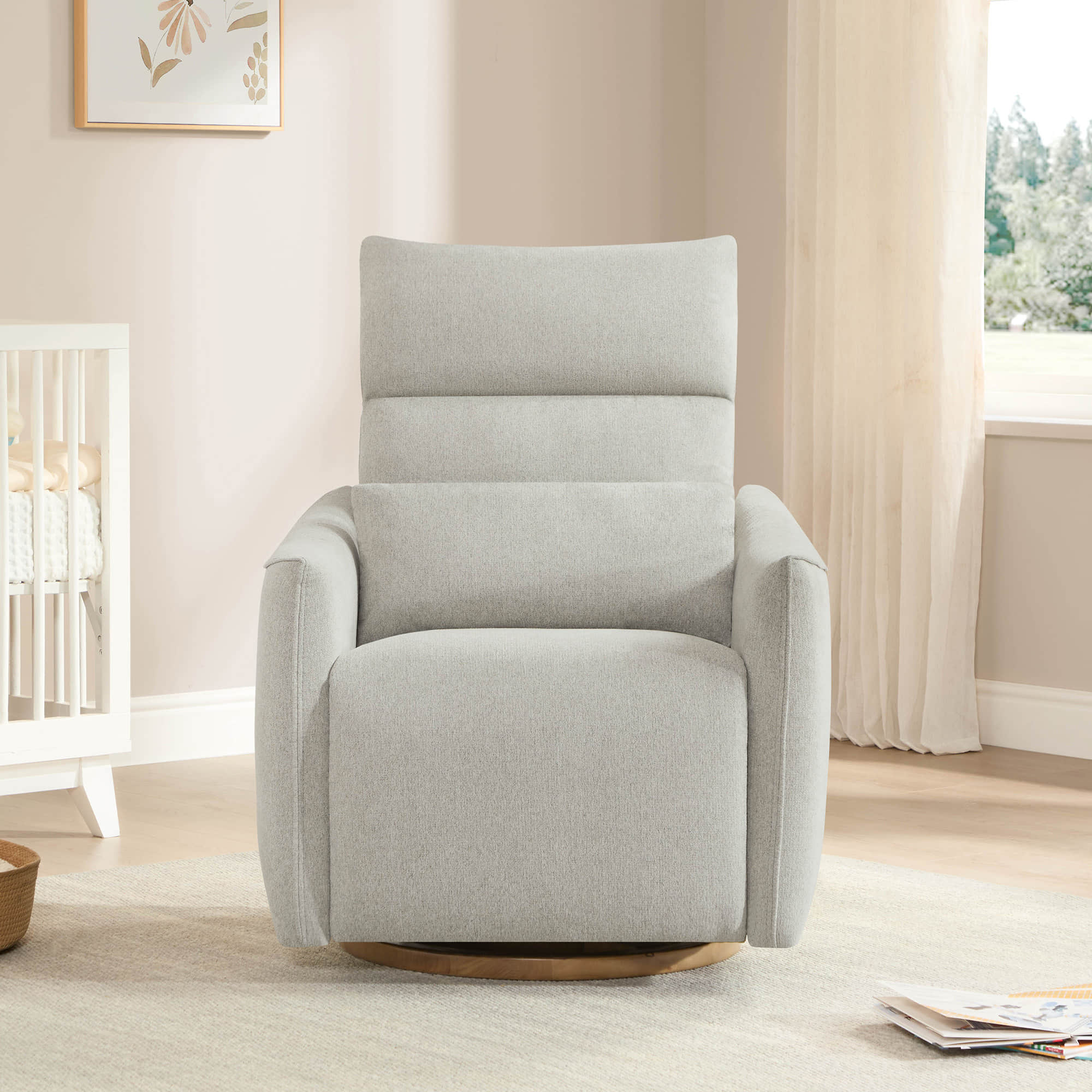 Janice Power Swivel Nursery Glider Recliner with Power Headrest - Image 28