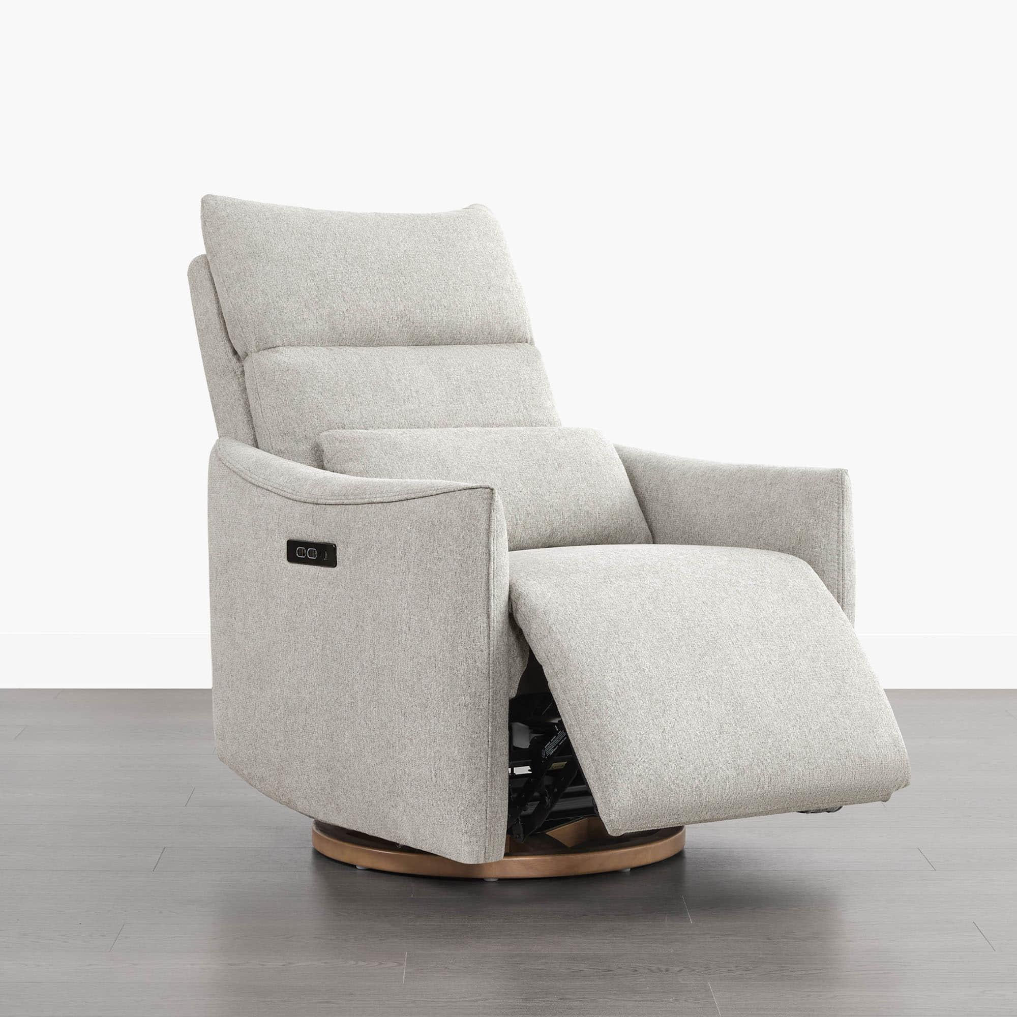 Janice Power Swivel Nursery Glider Recliner with Power Headrest - Image 35