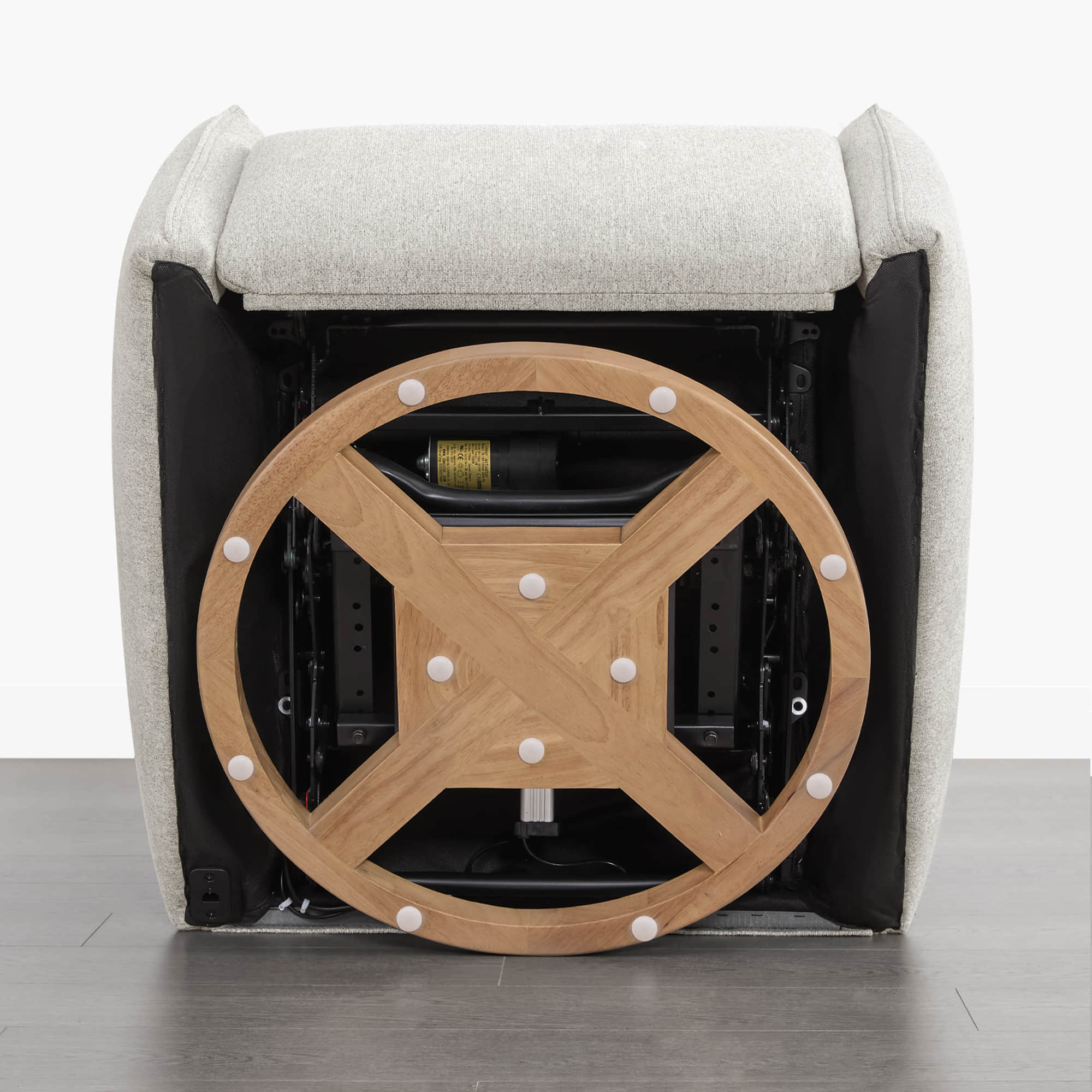 Janice Power Swivel Nursery Glider Recliner with Power Headrest - Image 39