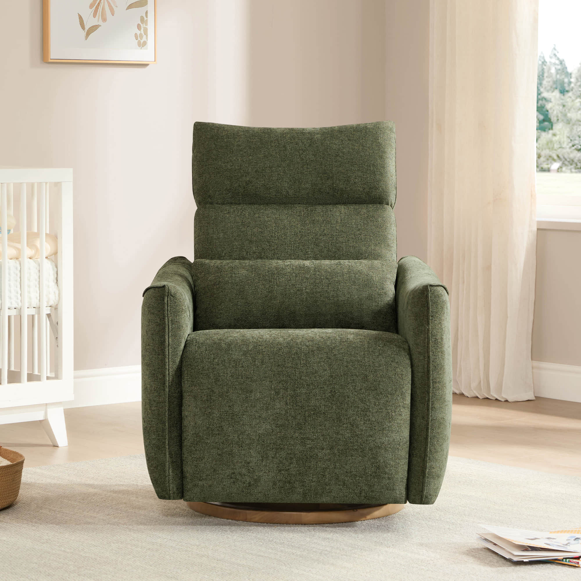 Janice Power Swivel Nursery Glider Recliner with Power Headrest - Image 54