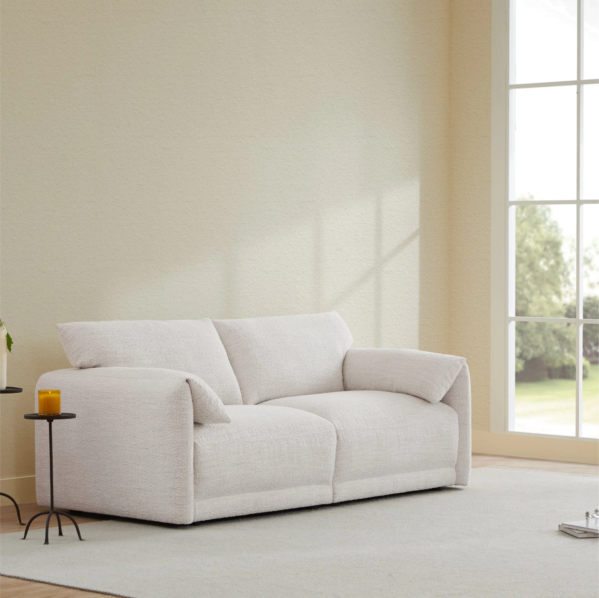 Josie Performance Boucle 2-Piece Modular Sofa  (80.3'') - Image 4