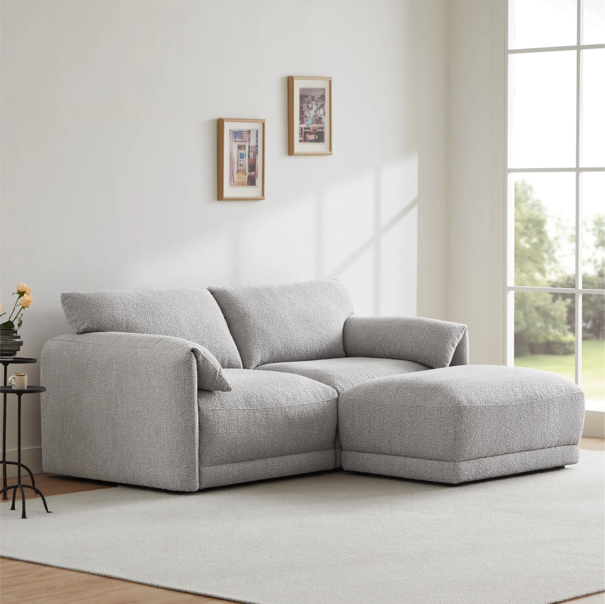 Josie Performance Boucle 2-Piece Modular Sofa  (80.3'') - Image 8