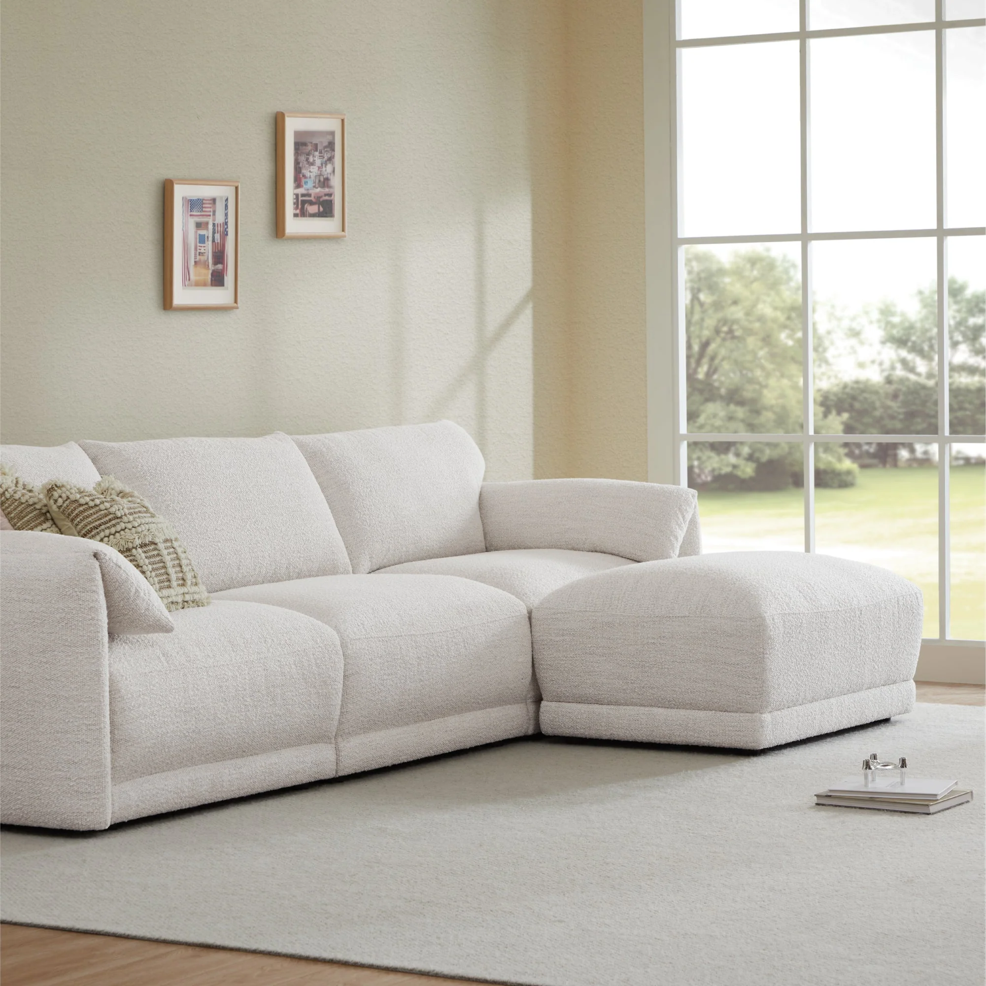 Josie Performance Boucle 4-Piece Modular Sectional (115.7'') - Image 13
