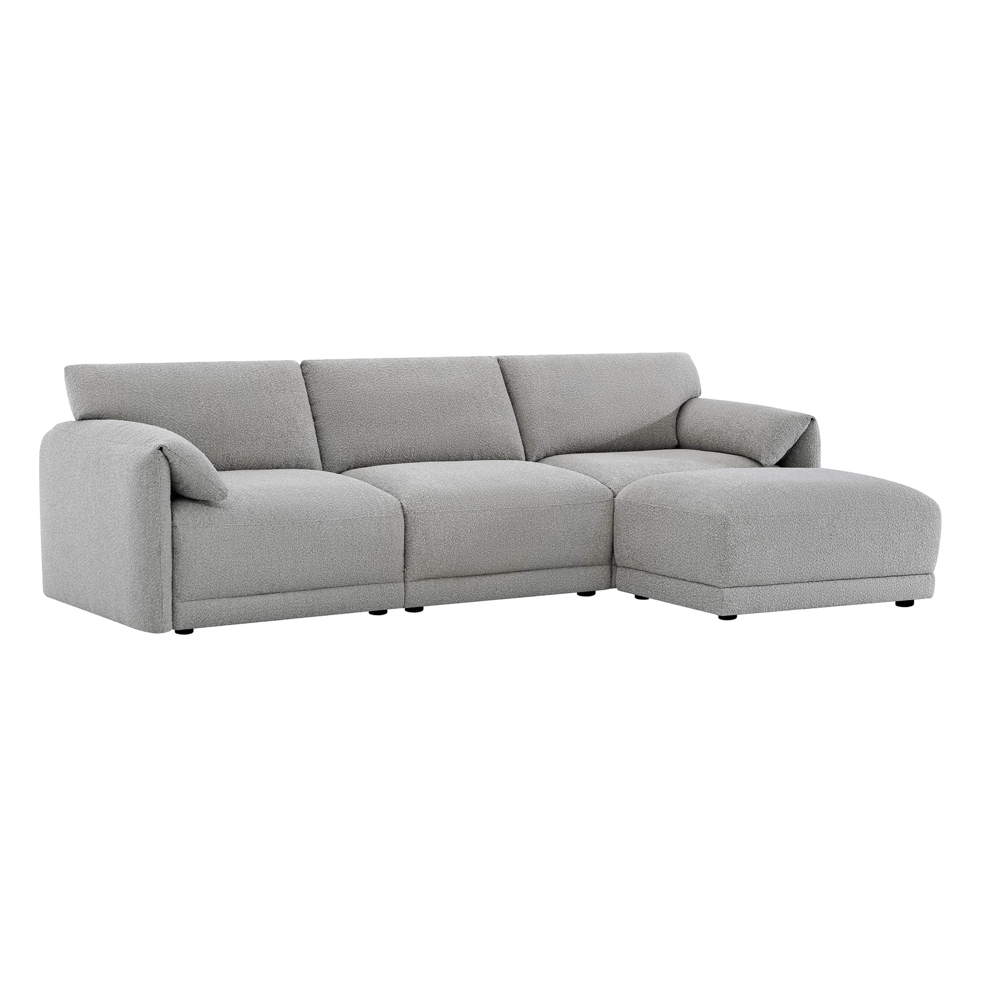 Josie Performance Boucle 4-Piece Modular Sectional (115.7'') - Image 7