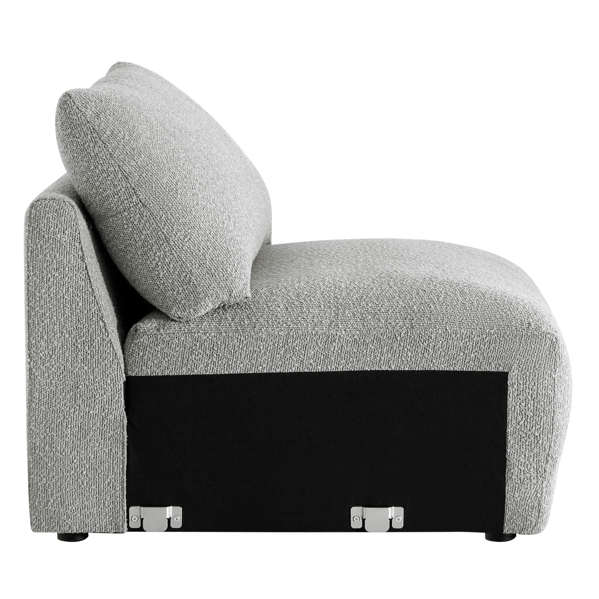 Josie Performance Boucle Ottoman / Armless Chair - Image 10