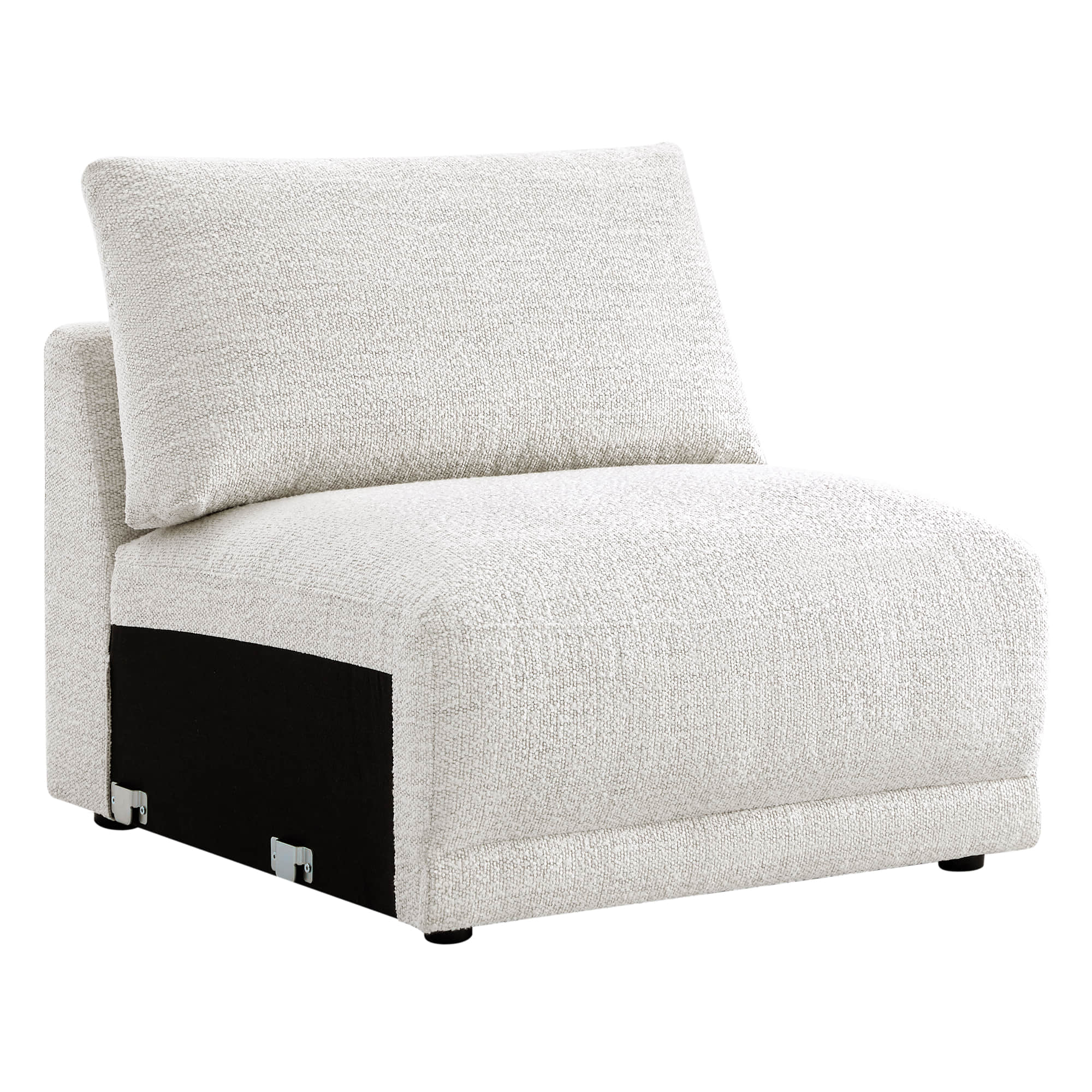 Josie Performance Boucle Ottoman / Armless Chair - Image 19