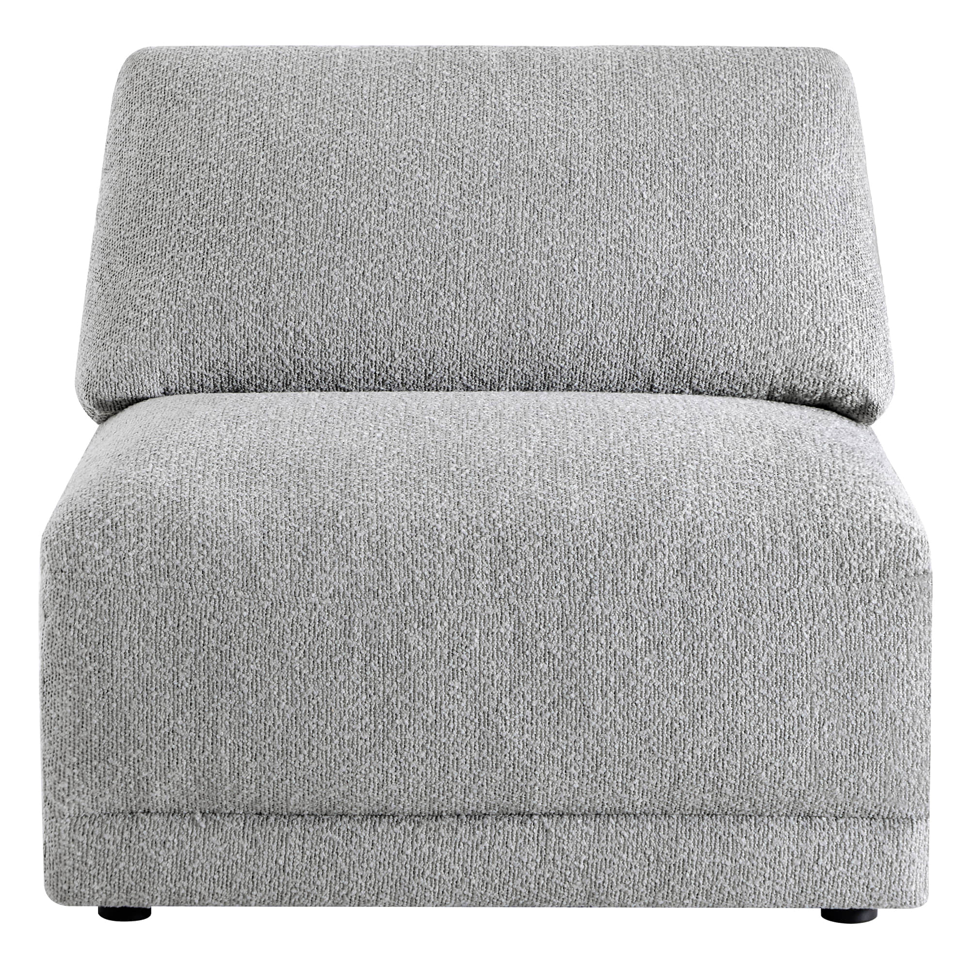 Josie Performance Boucle Ottoman / Armless Chair - Image 9