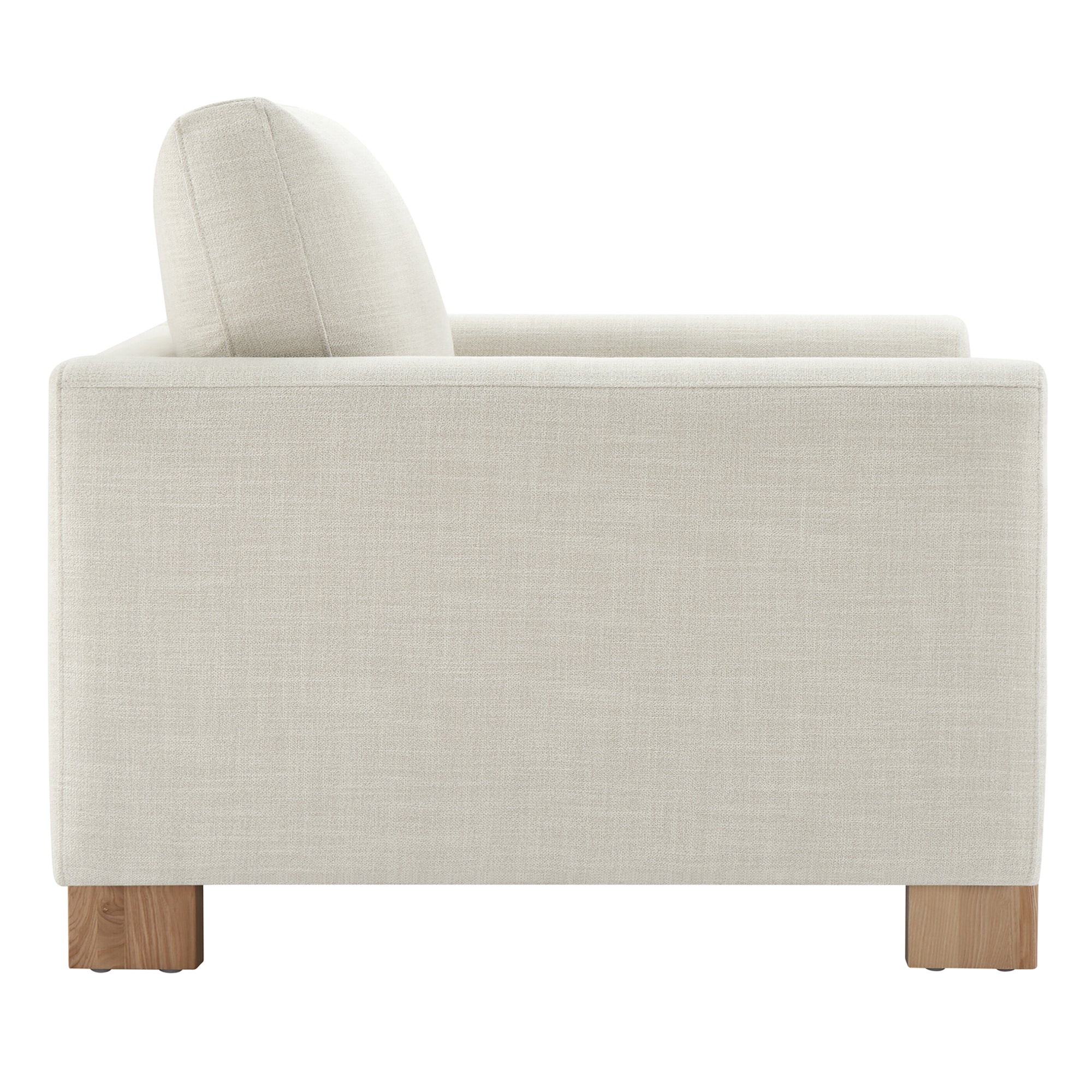Keaton Performance Fabric Ash Wood Base Armchair (42.5'') - Image 9