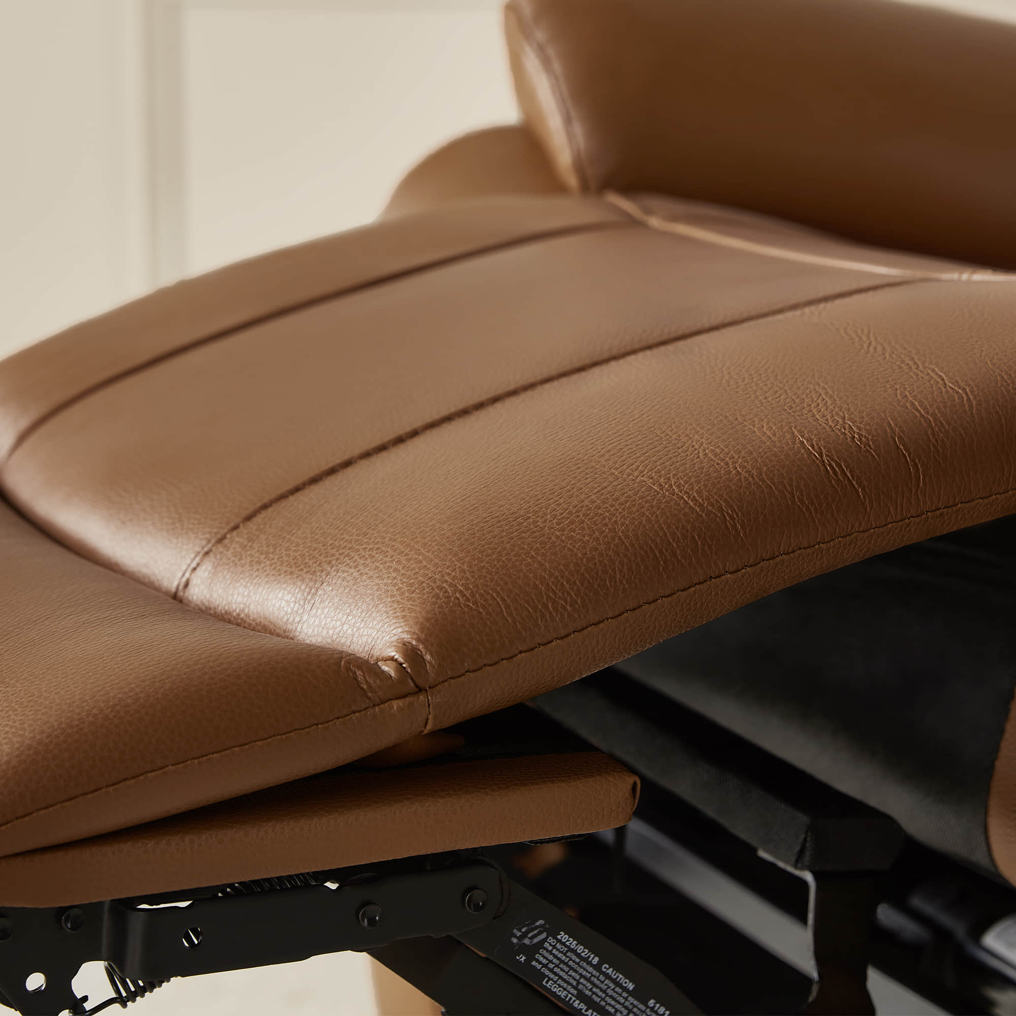 Keith Leather Swivel Glider Recliner with Power Headrest - Image 24