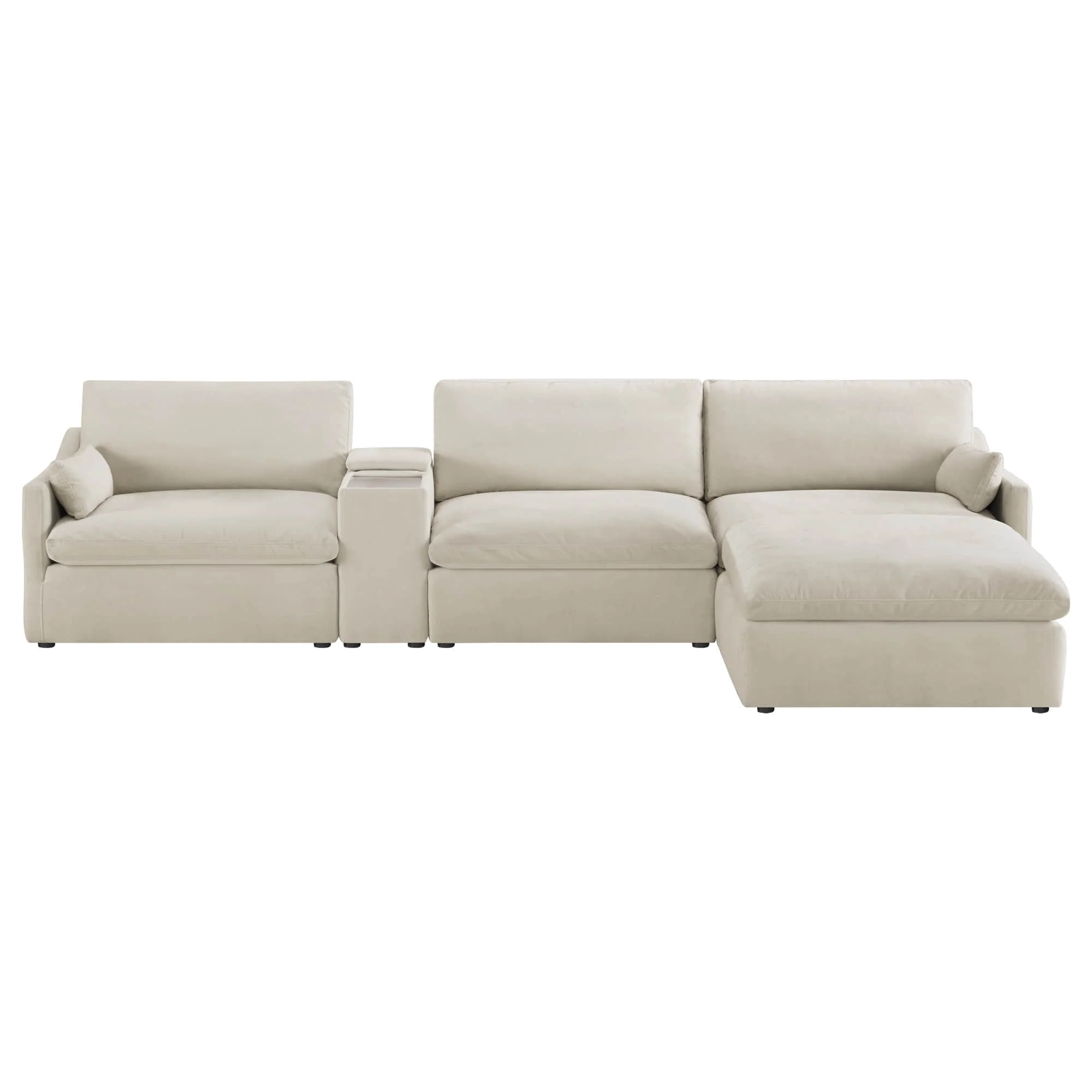 Kenna Modular 4 Seat Sofa-Chaise Sectional - Image 18