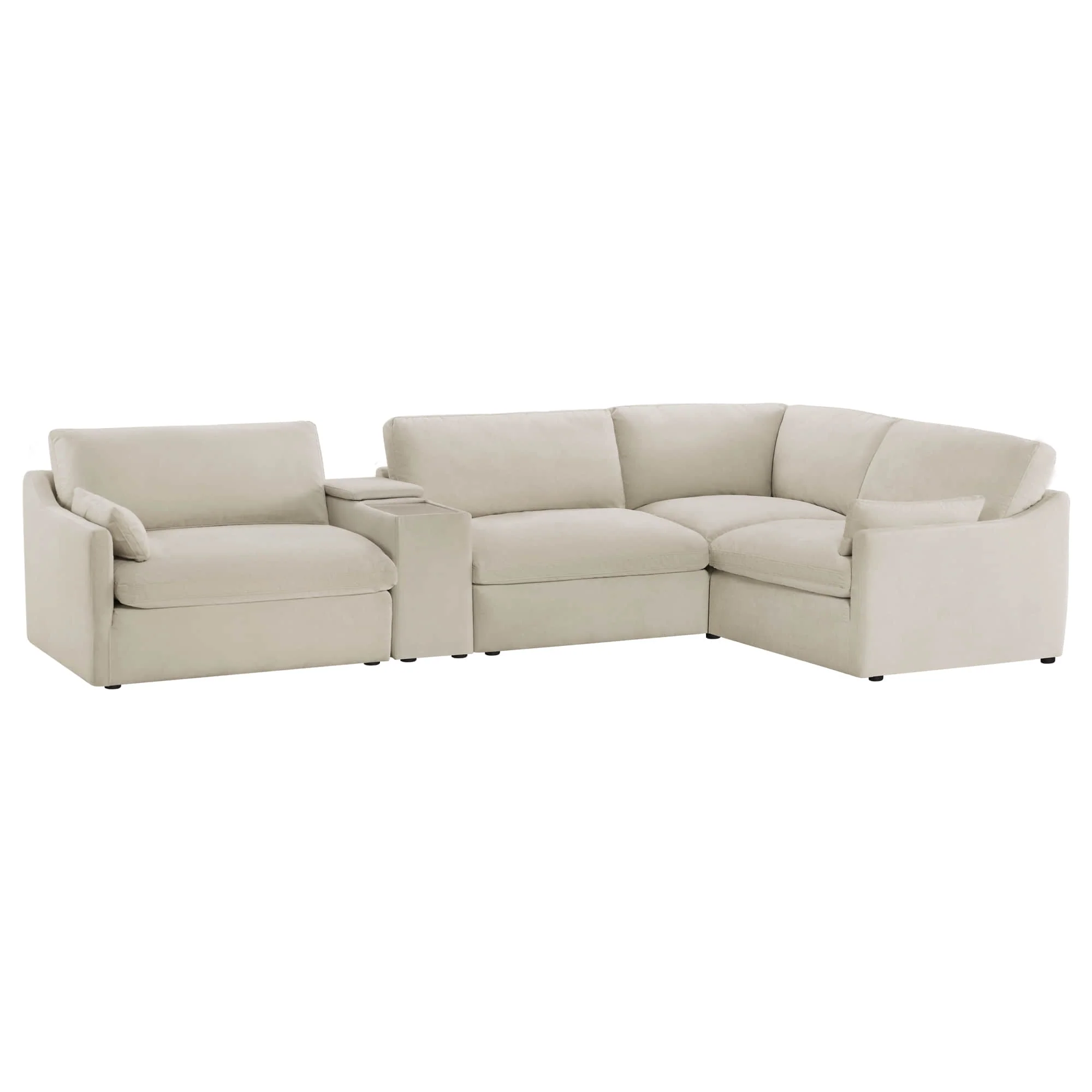Kenna Modular 4 Seat Sofa-Chaise Sectional - Image 19