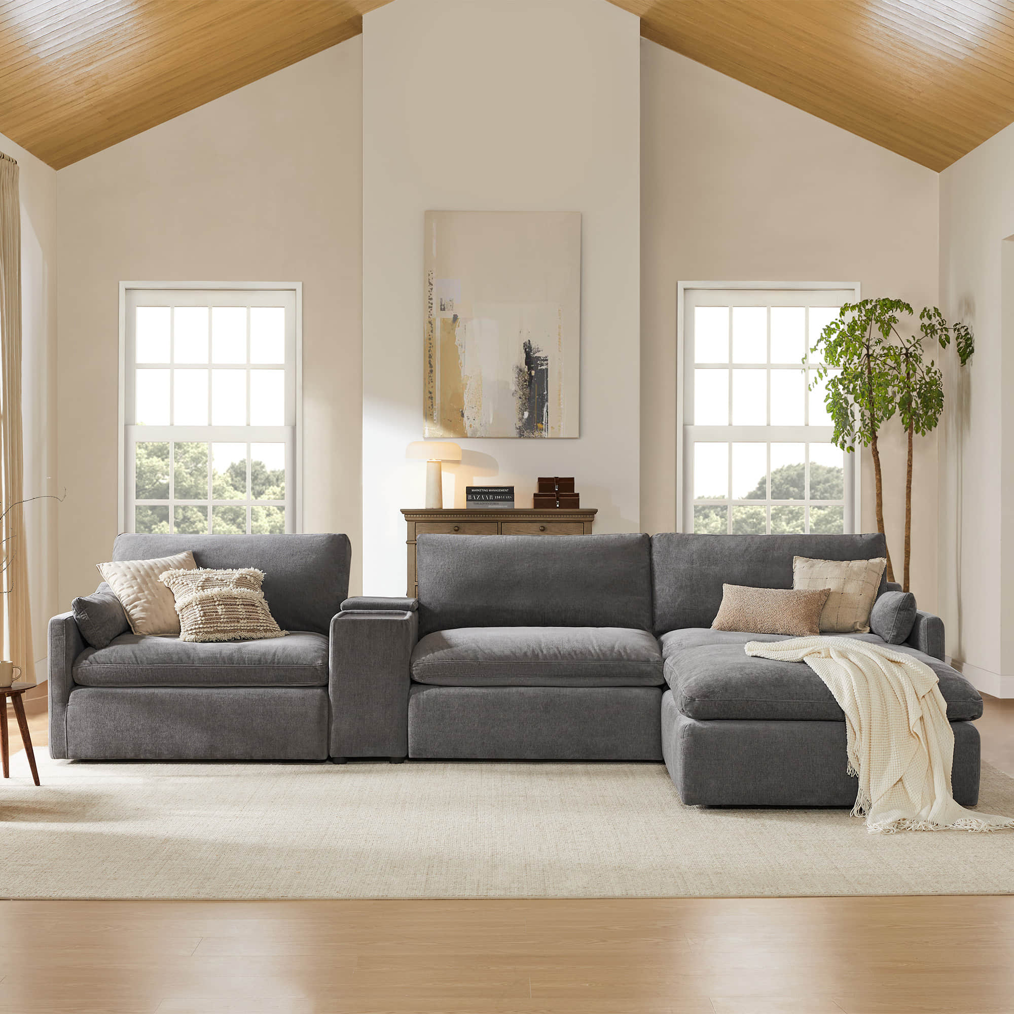 Kenna Modular 4 Seat Sofa-Chaise Sectional - Image 31