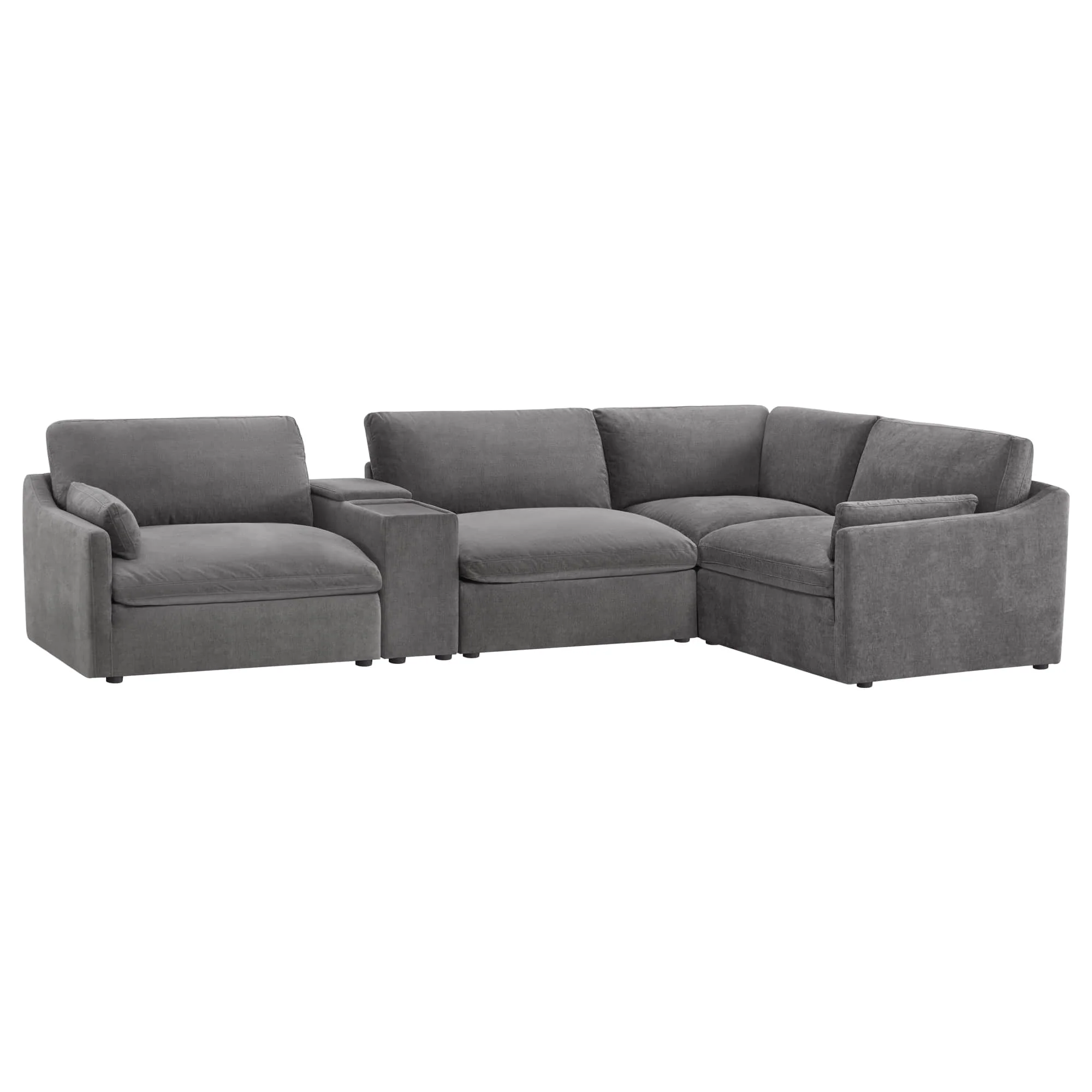Kenna Modular 4 Seat Sofa-Chaise Sectional - Image 42