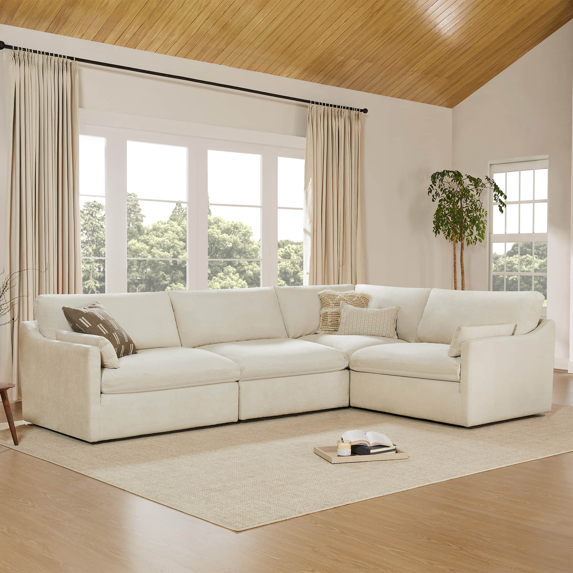 Kenna Modular 4 Seat Sofa-Chaise Sectional - Image 6