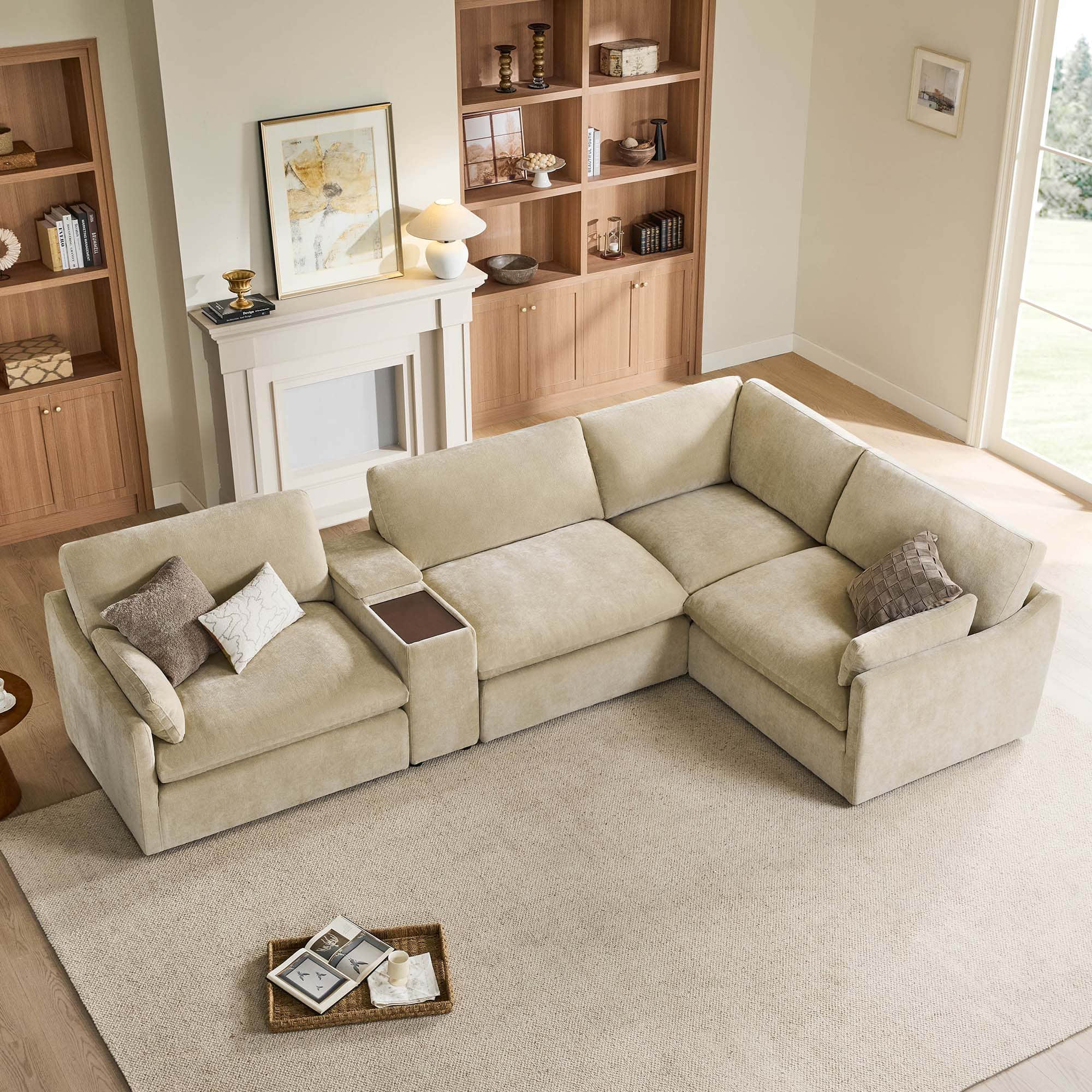 Kenna Modular 4 Seat Sofa-Chaise Sectional - Image 81