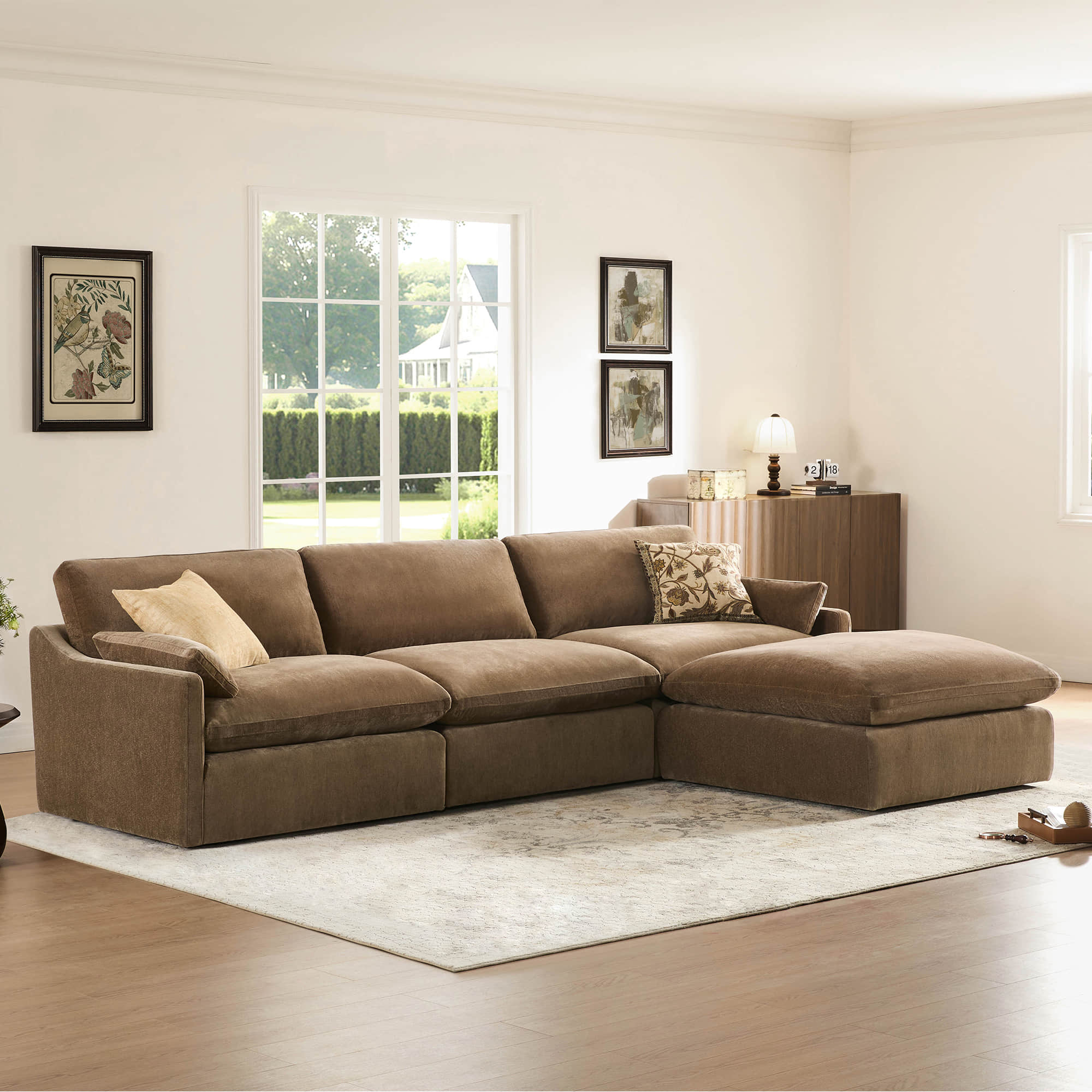 Kenna Modular 4 Seat Sofa-Chaise Sectional - Image 93