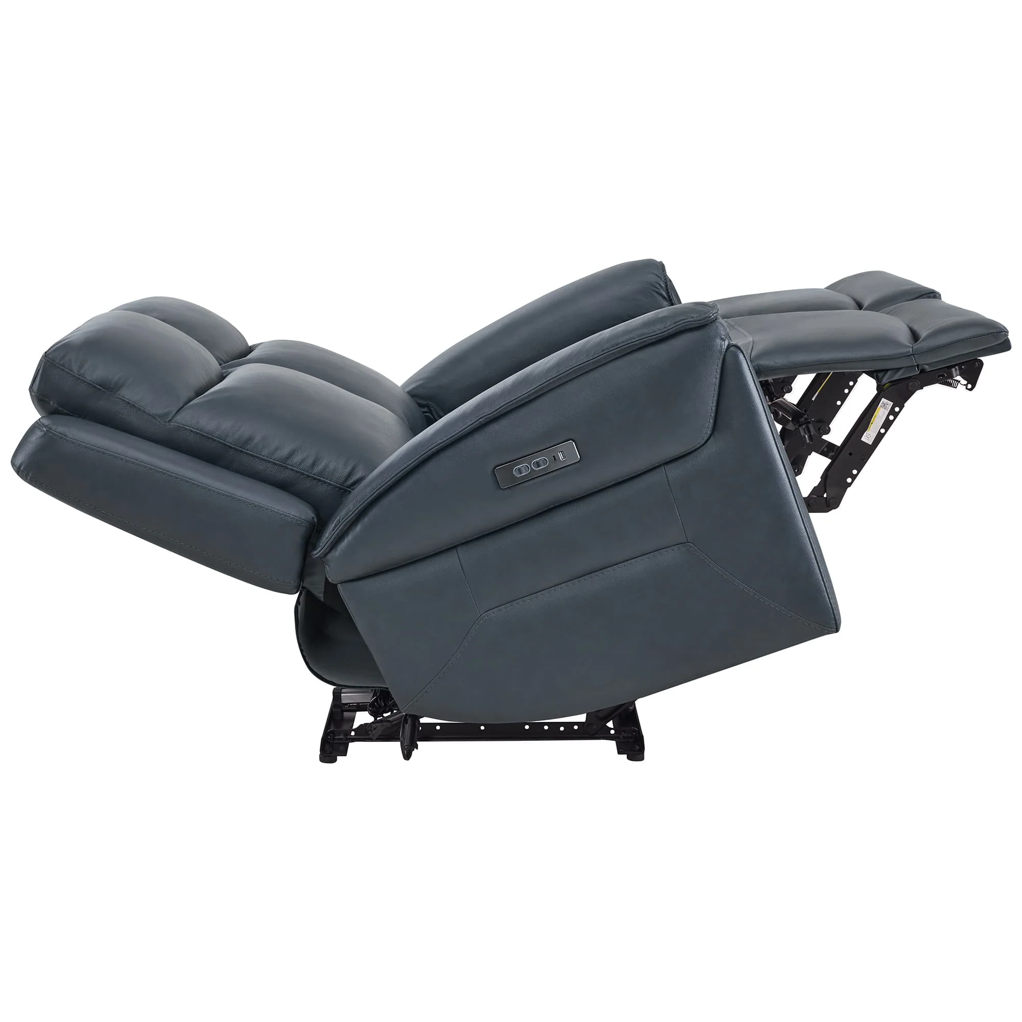 Leif Modern Top-Grain Leather Super Zero Gravity Reclining Sofa - Image 100