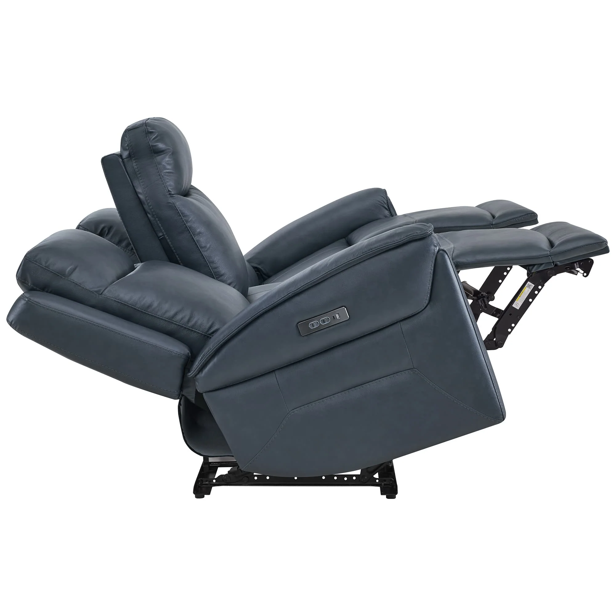 Leif Modern Top-Grain Leather Super Zero Gravity Reclining Sofa - Image 101