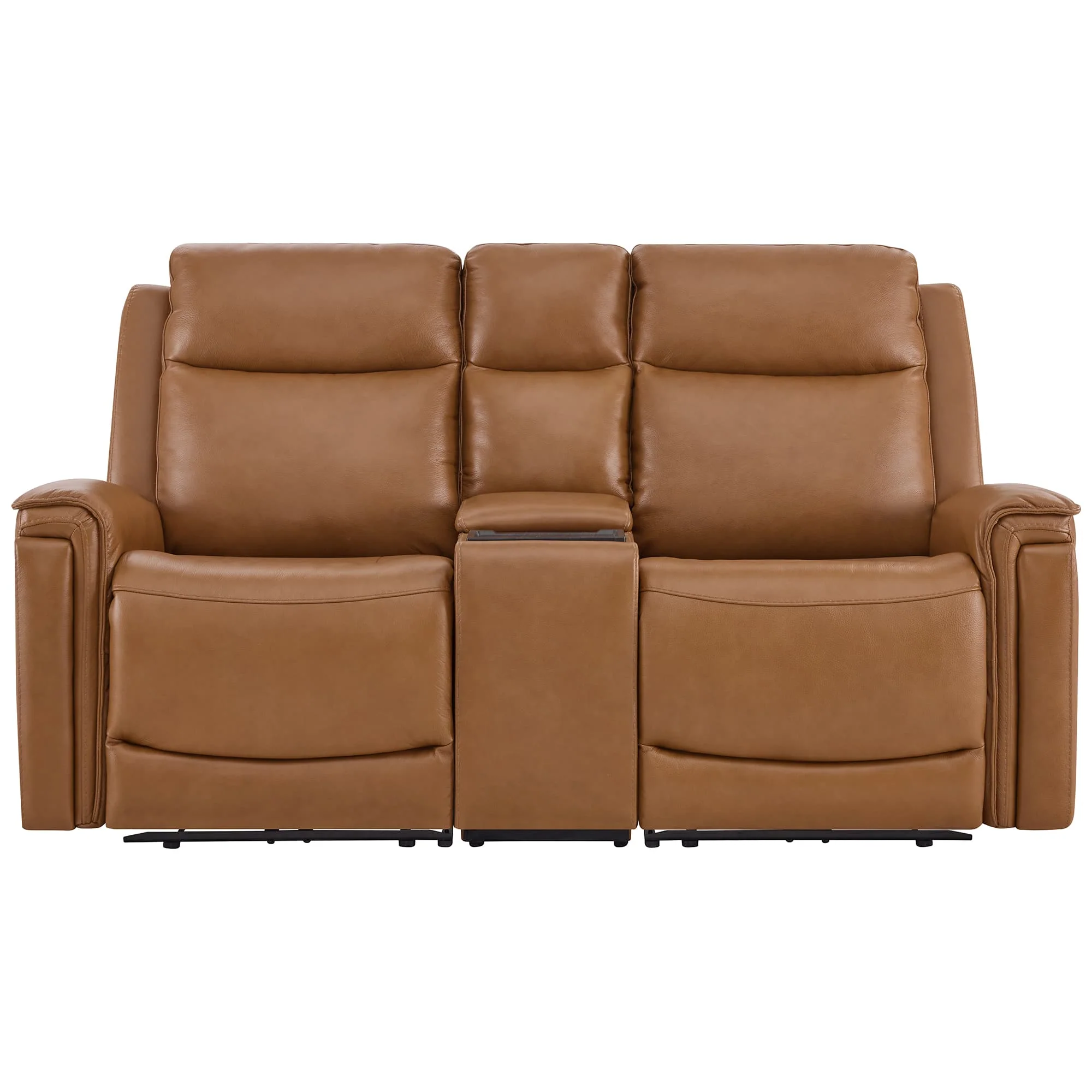 Leif Modern Top-Grain Leather Super Zero Gravity Reclining Sofa - Image 103