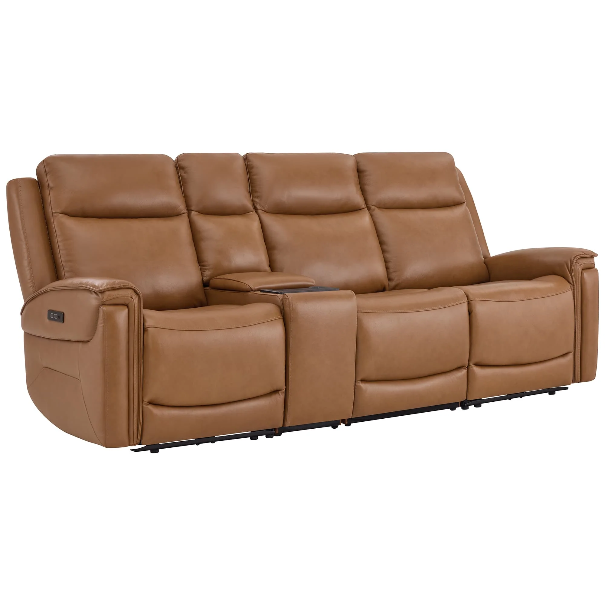Leif Modern Top-Grain Leather Super Zero Gravity Reclining Sofa - Image 104