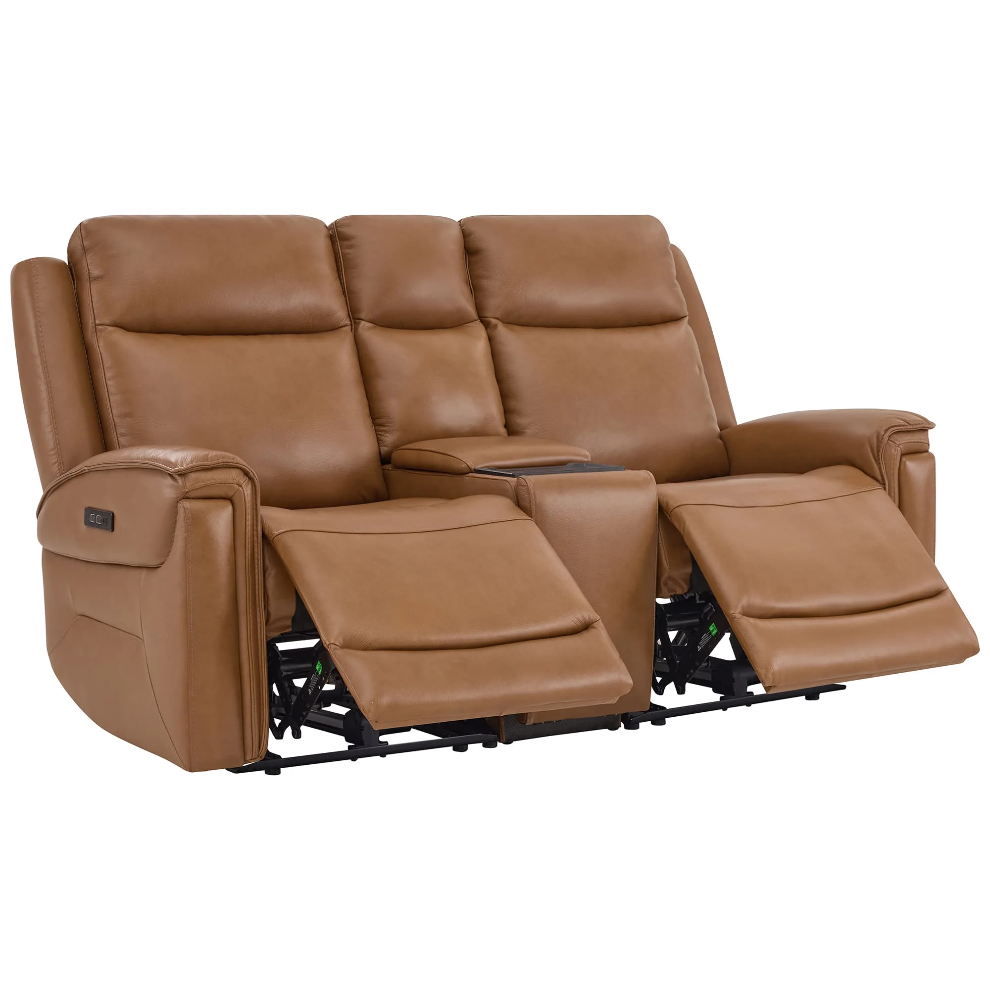 Leif Modern Top-Grain Leather Super Zero Gravity Reclining Sofa - Image 106