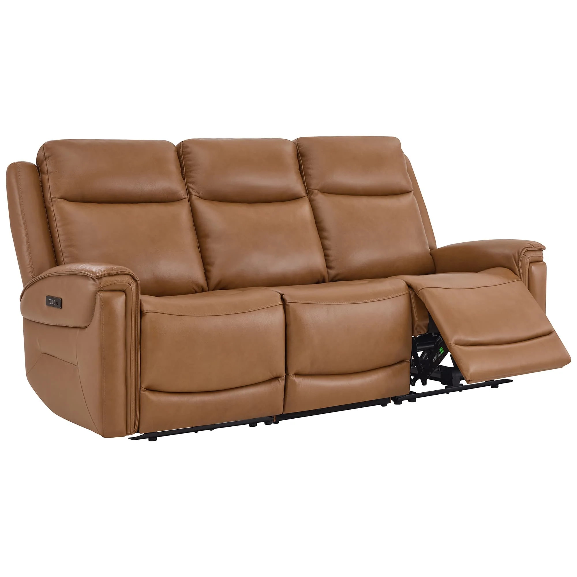 Leif Modern Top-Grain Leather Super Zero Gravity Reclining Sofa - Image 107