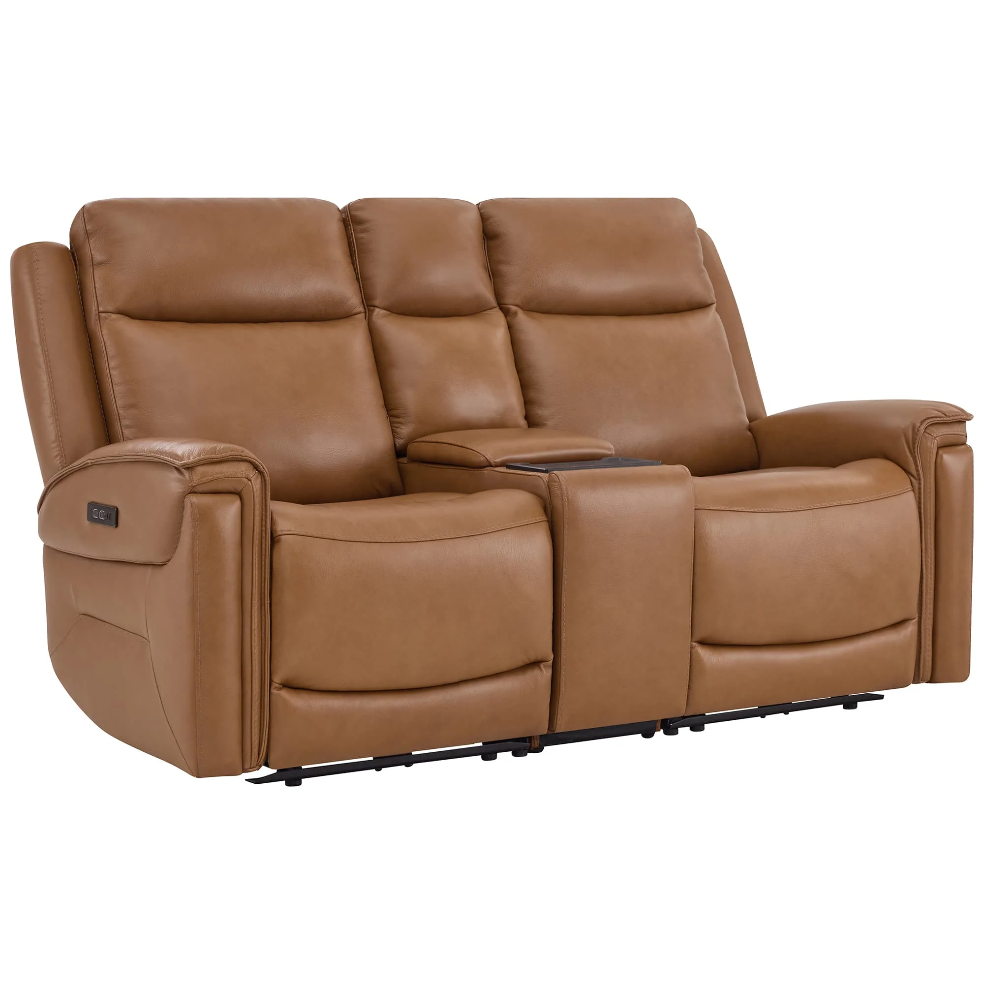 Leif Modern Top-Grain Leather Super Zero Gravity Reclining Sofa - Image 109