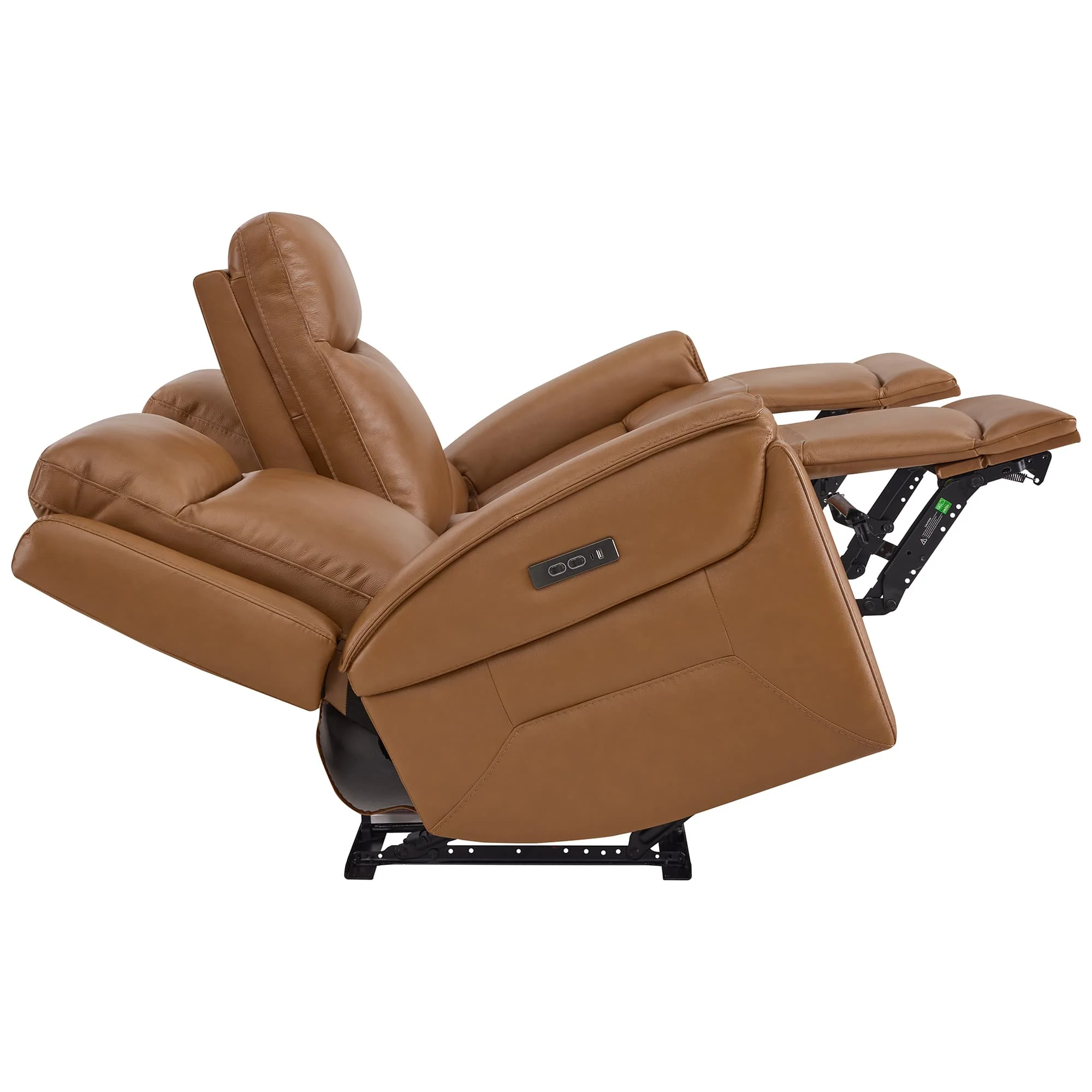 Leif Modern Top-Grain Leather Super Zero Gravity Reclining Sofa - Image 110