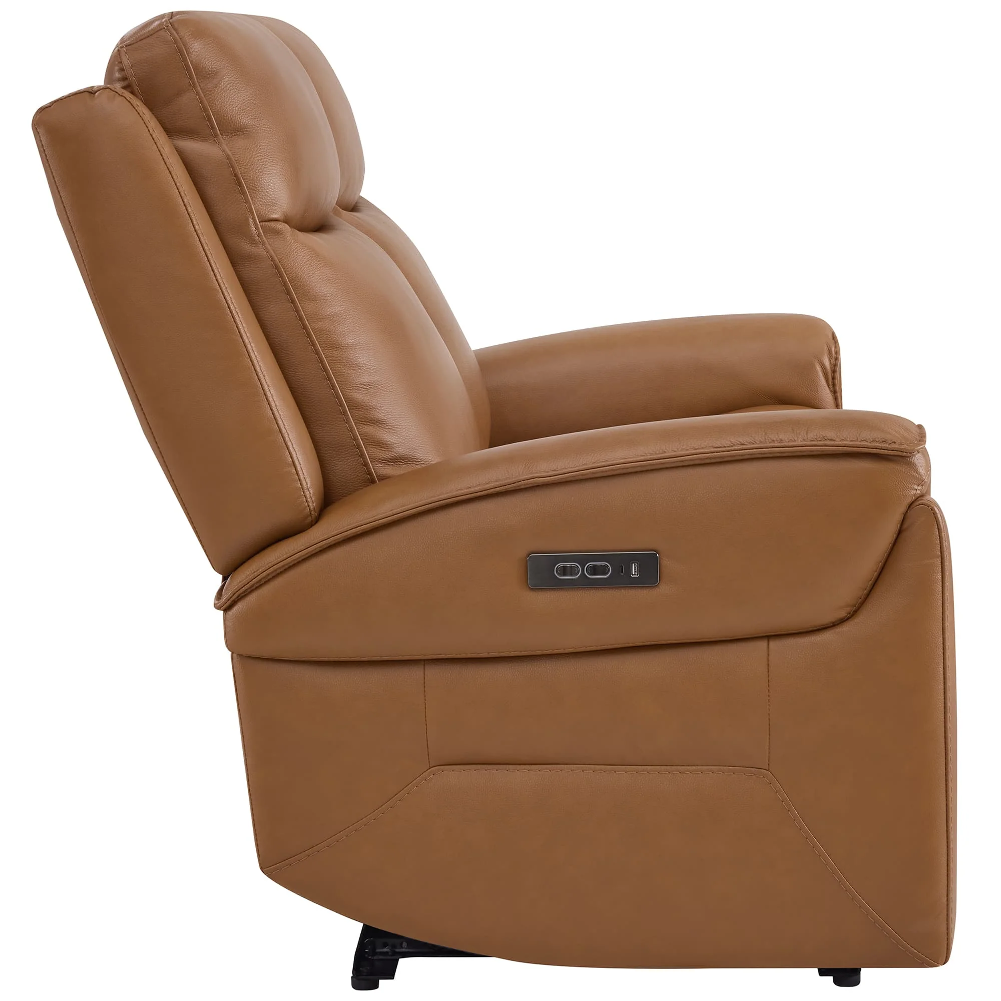 Leif Modern Top-Grain Leather Super Zero Gravity Reclining Sofa - Image 113