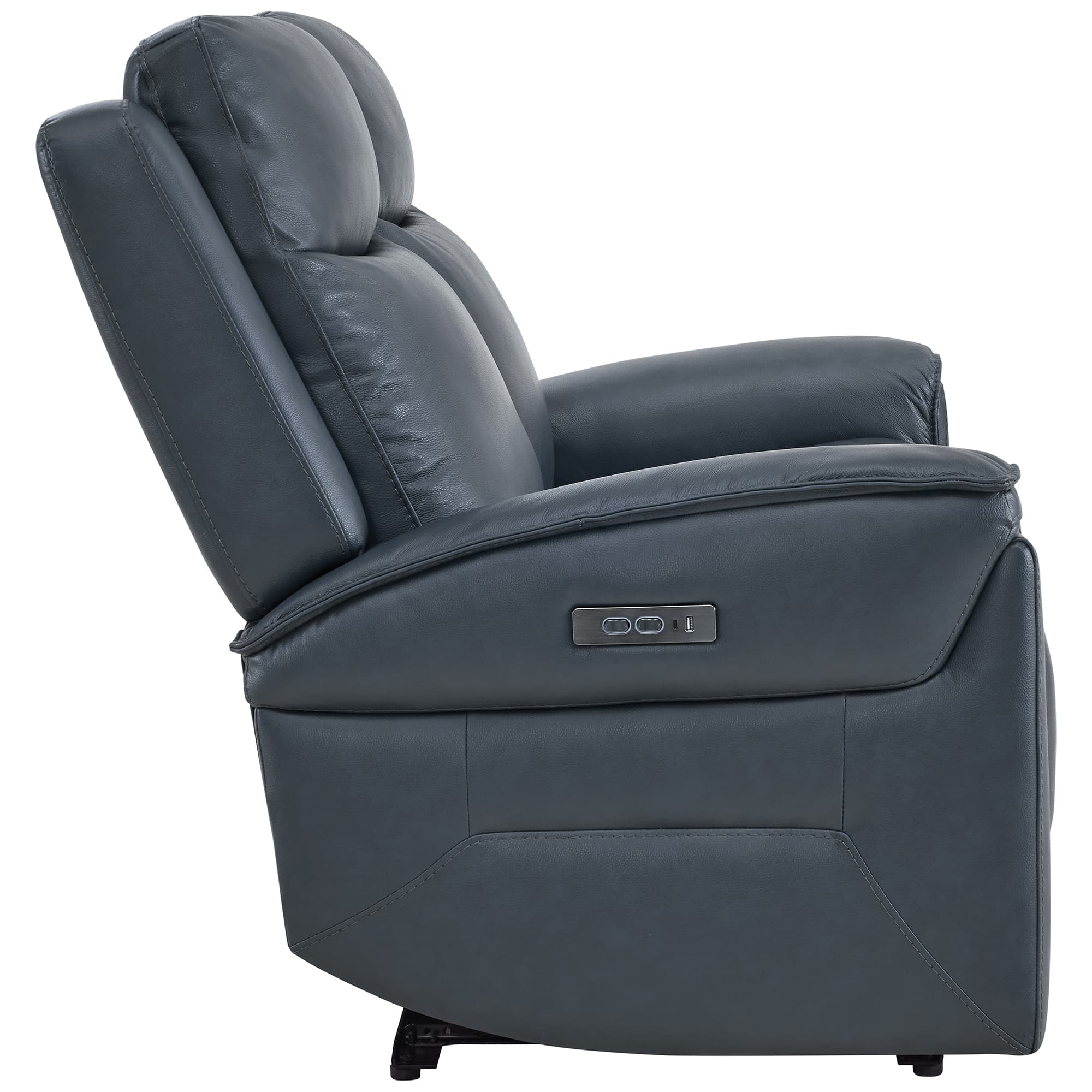 Leif Modern Top-Grain Leather Super Zero Gravity Reclining Sofa - Image 119