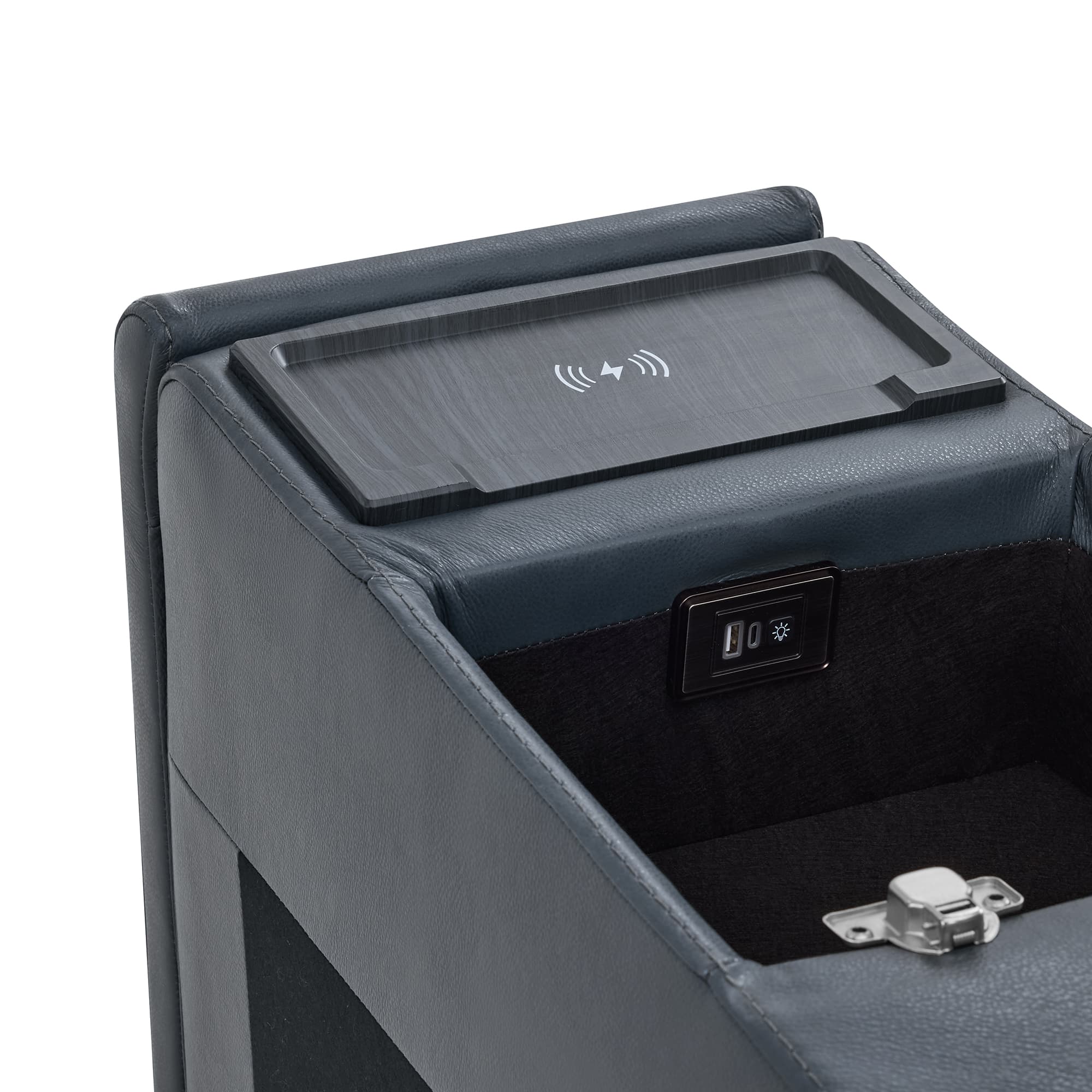 Leif Modern Top-Grain Leather Super Zero Gravity Reclining Sofa - Image 120