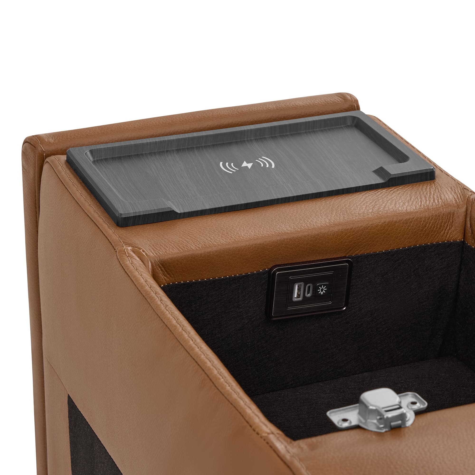 Leif Modern Top-Grain Leather Super Zero Gravity Reclining Sofa - Image 126