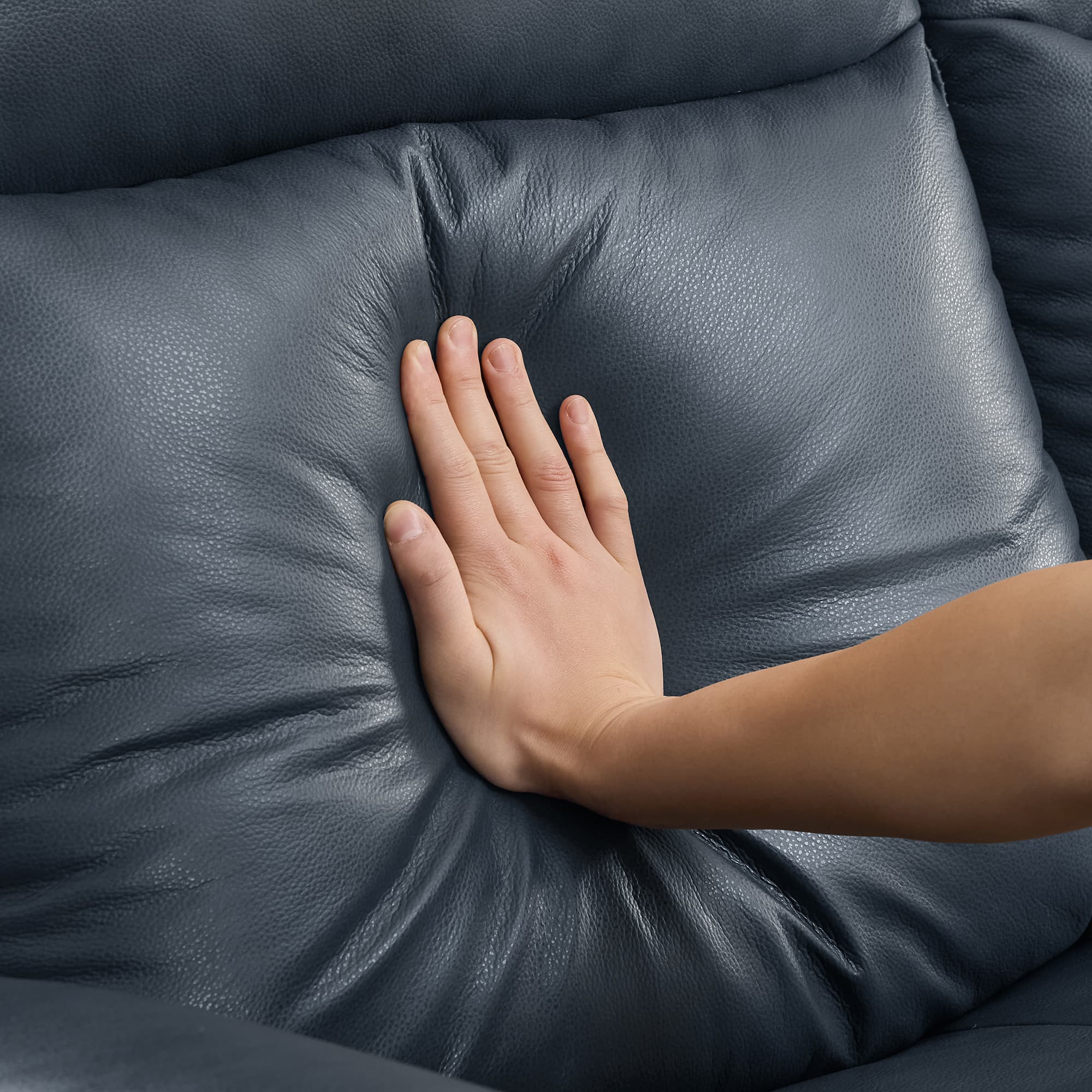 Leif Modern Top-Grain Leather Super Zero Gravity Reclining Sofa - Image 42