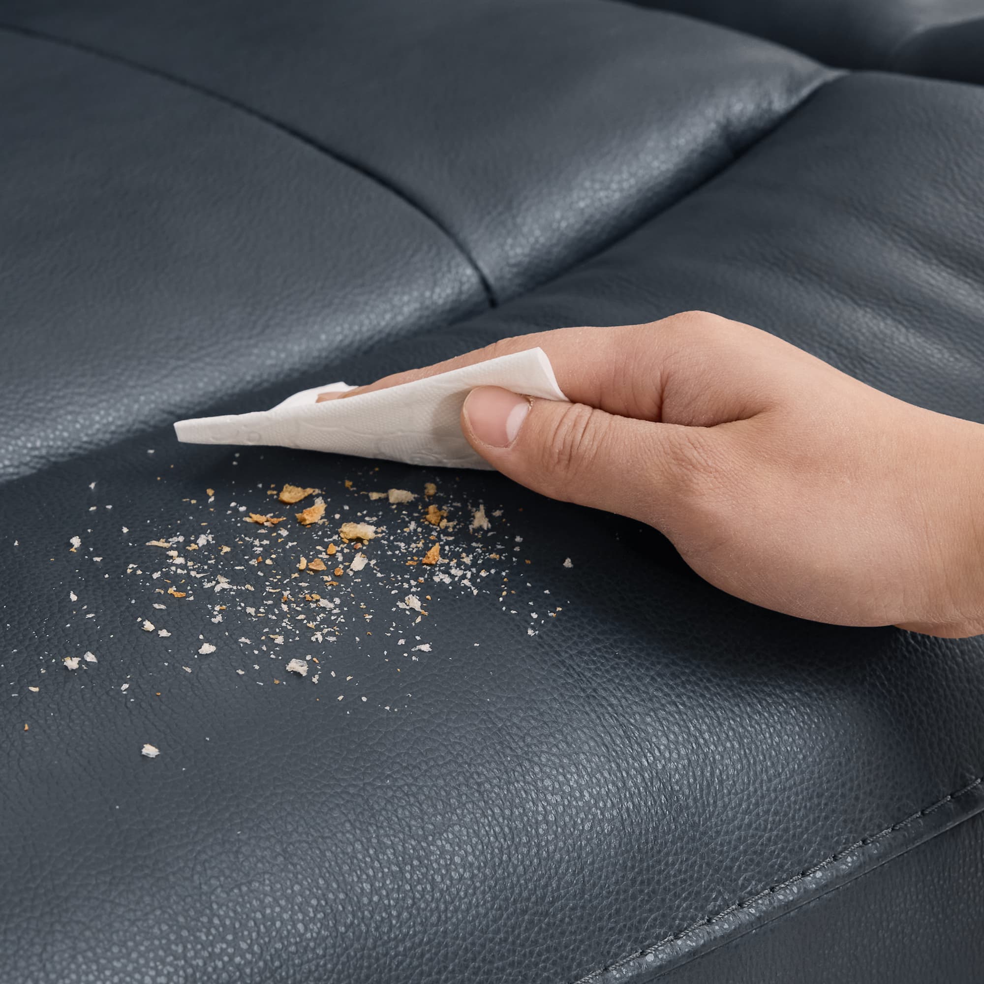 Leif Modern Top-Grain Leather Super Zero Gravity Reclining Sofa - Image 44