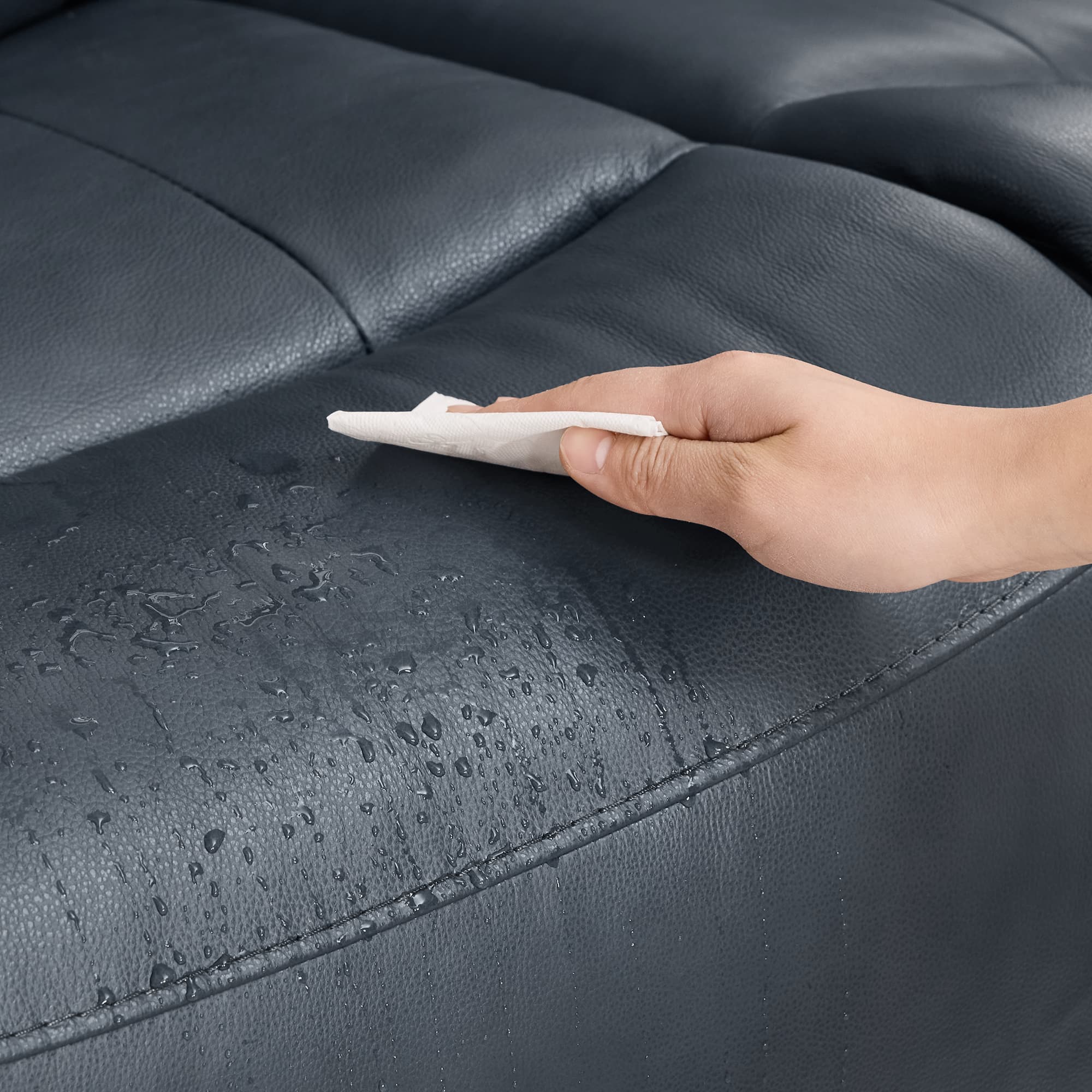 Leif Modern Top-Grain Leather Super Zero Gravity Reclining Sofa - Image 45