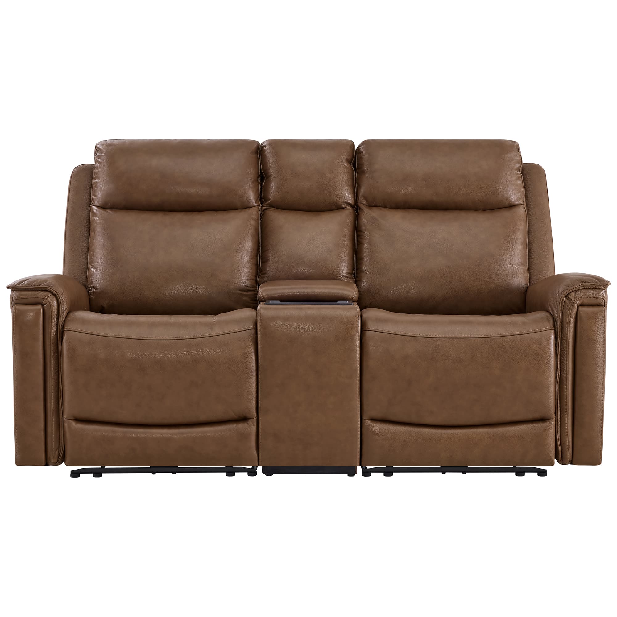Leif Modern Top-Grain Leather Super Zero Gravity Reclining Sofa - Image 73
