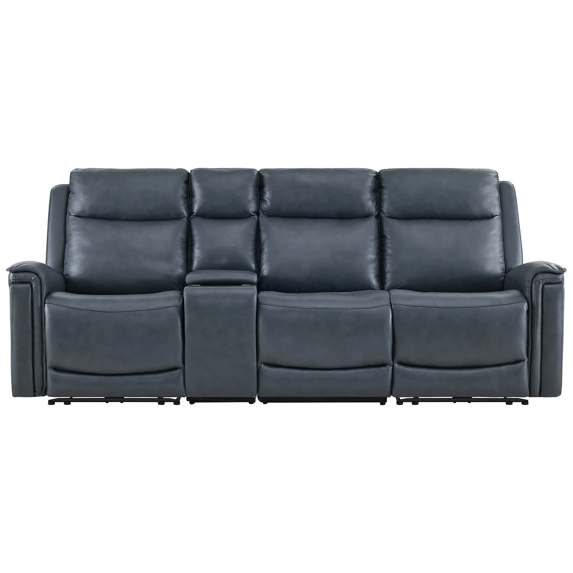 Leif Modern Top-Grain Leather Super Zero Gravity Reclining Sofa - Image 78