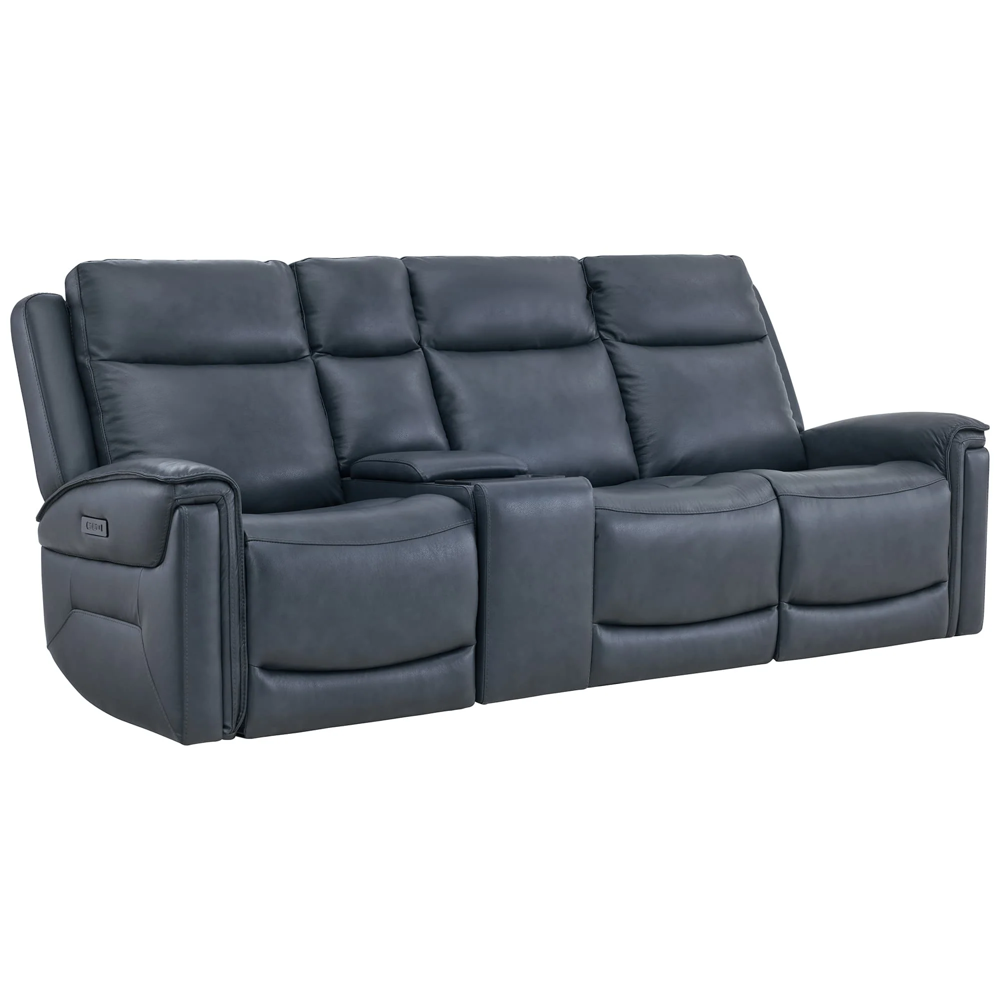 Leif Modern Top-Grain Leather Super Zero Gravity Reclining Sofa - Image 79