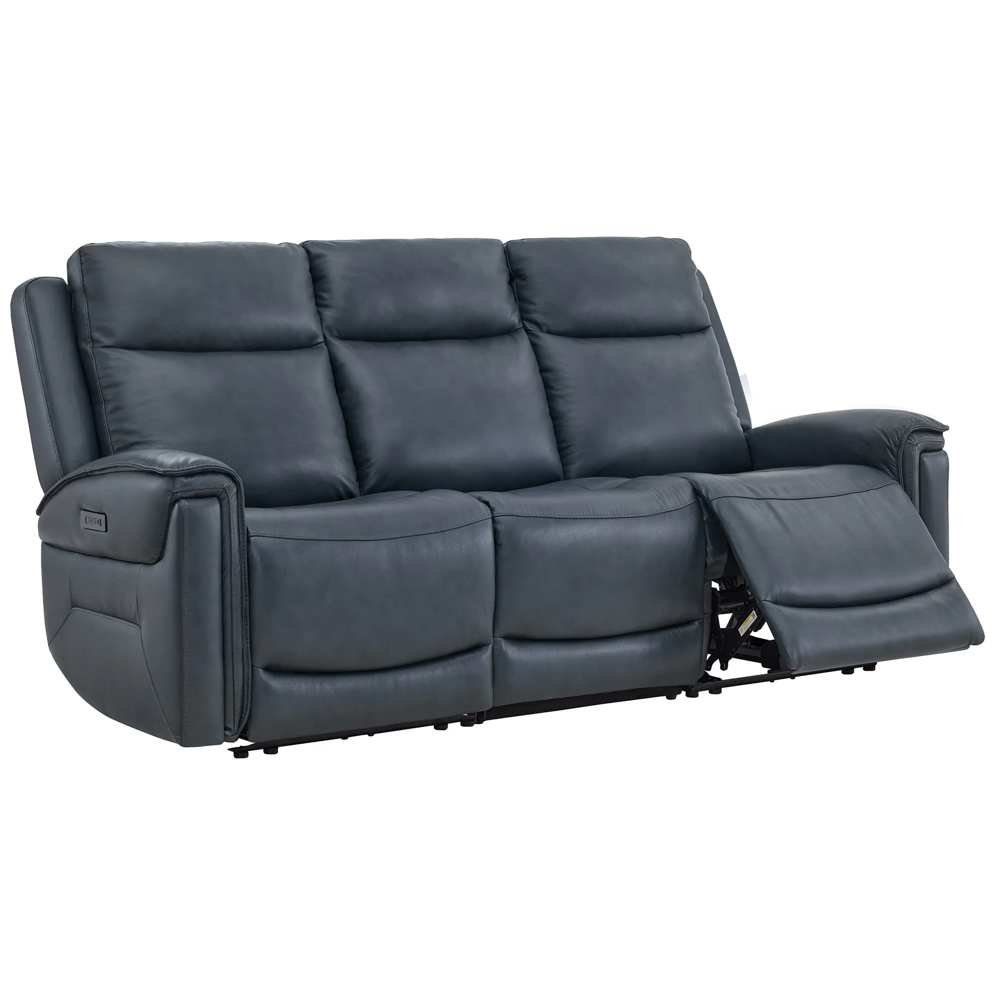 Leif Modern Top-Grain Leather Super Zero Gravity Reclining Sofa - Image 80