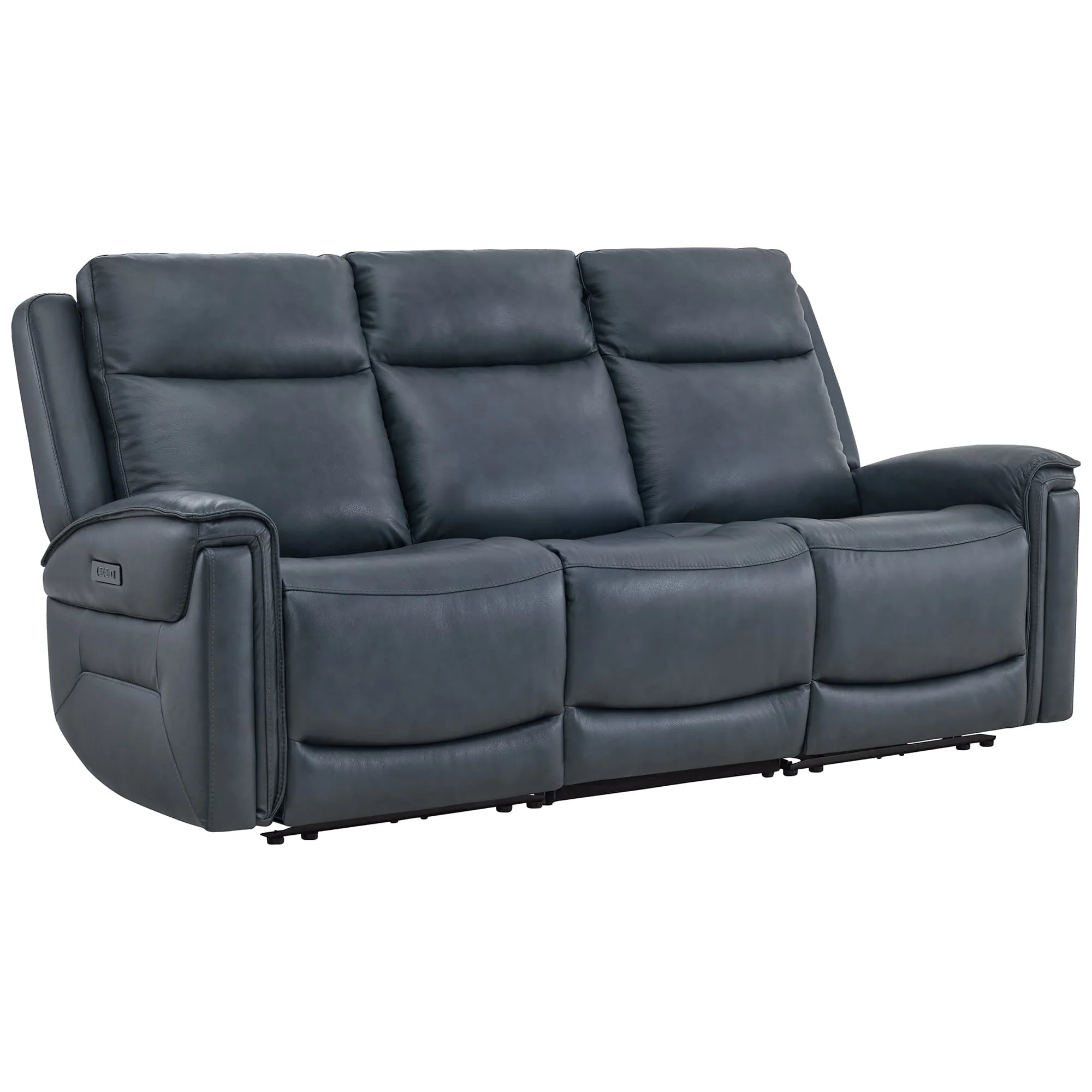 Leif Modern Top-Grain Leather Super Zero Gravity Reclining Sofa - Image 81