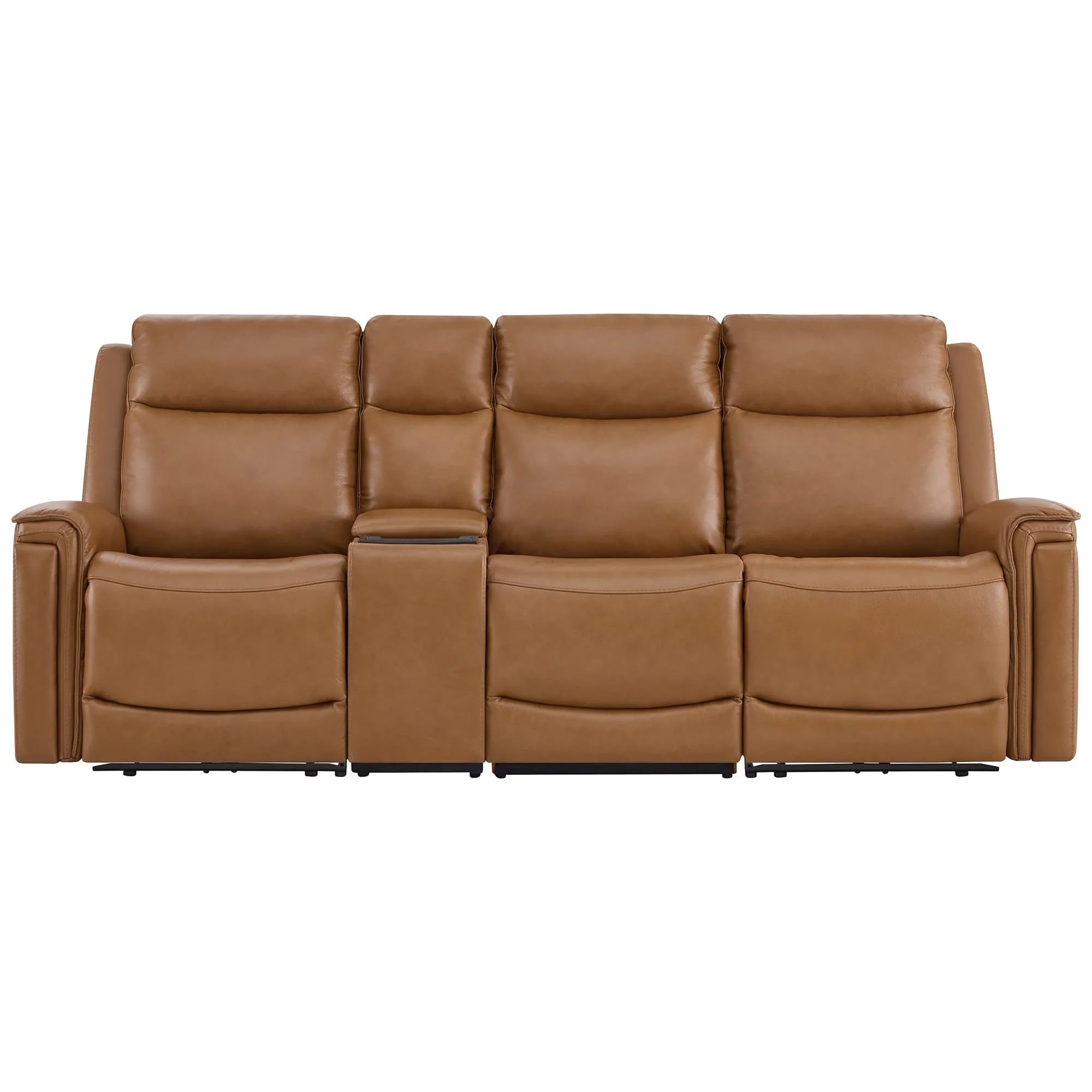 Leif Modern Top-Grain Leather Super Zero Gravity Reclining Sofa - Image 82
