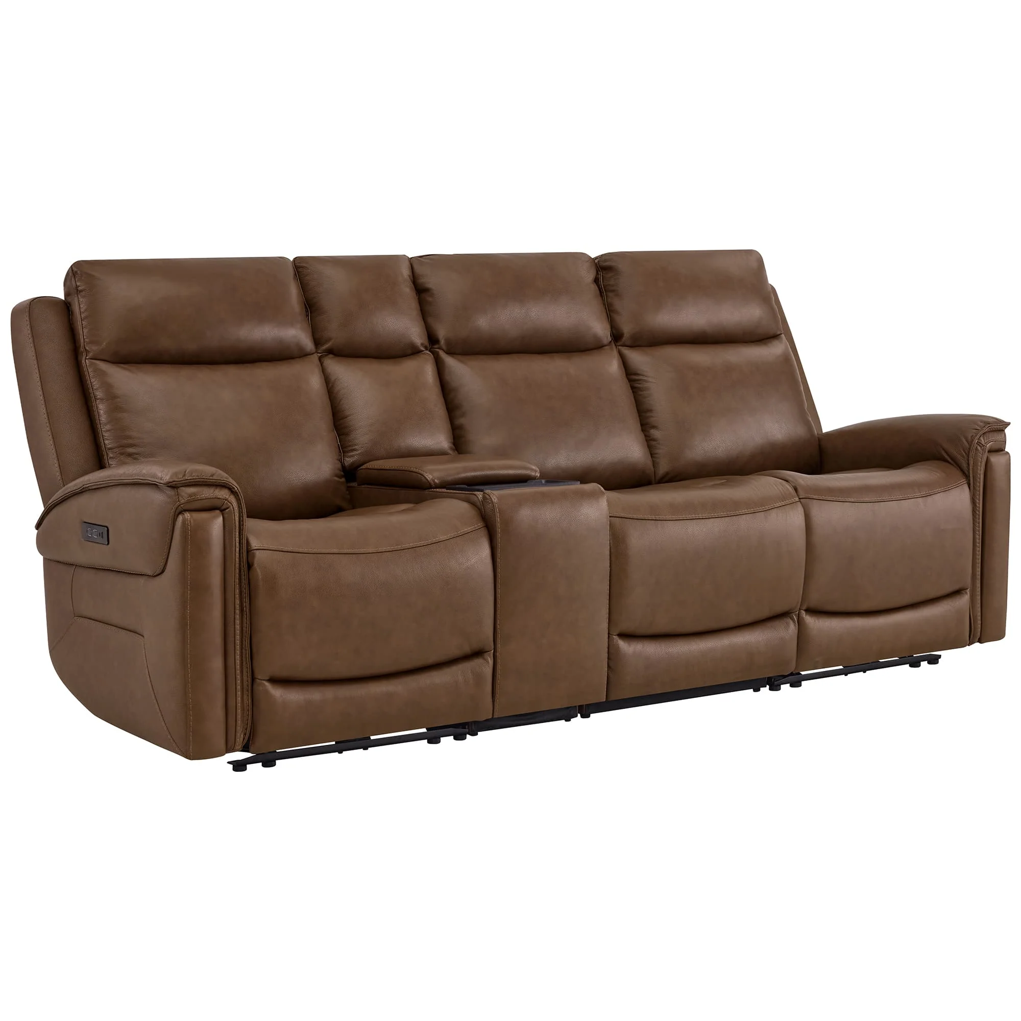 Leif Modern Top-Grain Leather Super Zero Gravity Reclining Sofa - Image 83