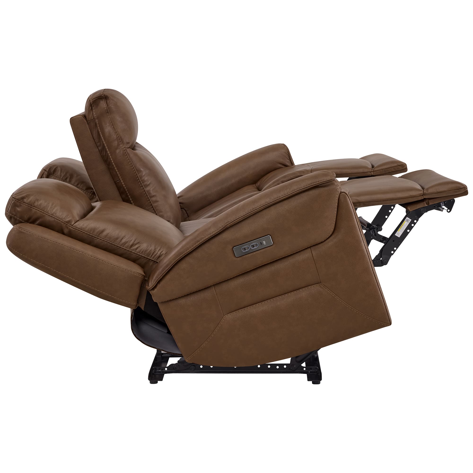 Leif Modern Top-Grain Leather Super Zero Gravity Reclining Sofa - Image 85